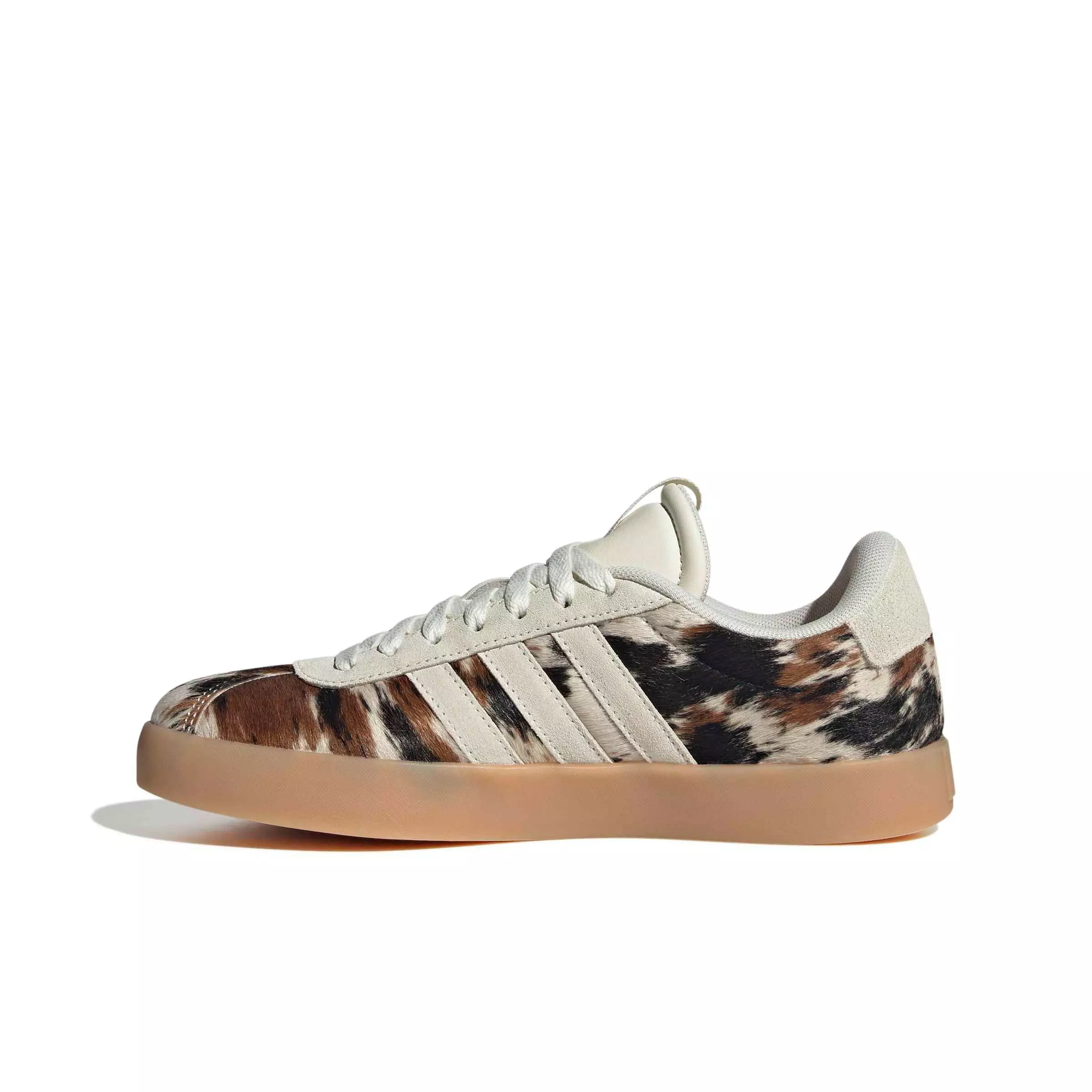 adidas VL Court 3.0 "Off White/Off White/Trace Brown" Women's Shoe - OFF WHITE/OFF WHITE/BROWN