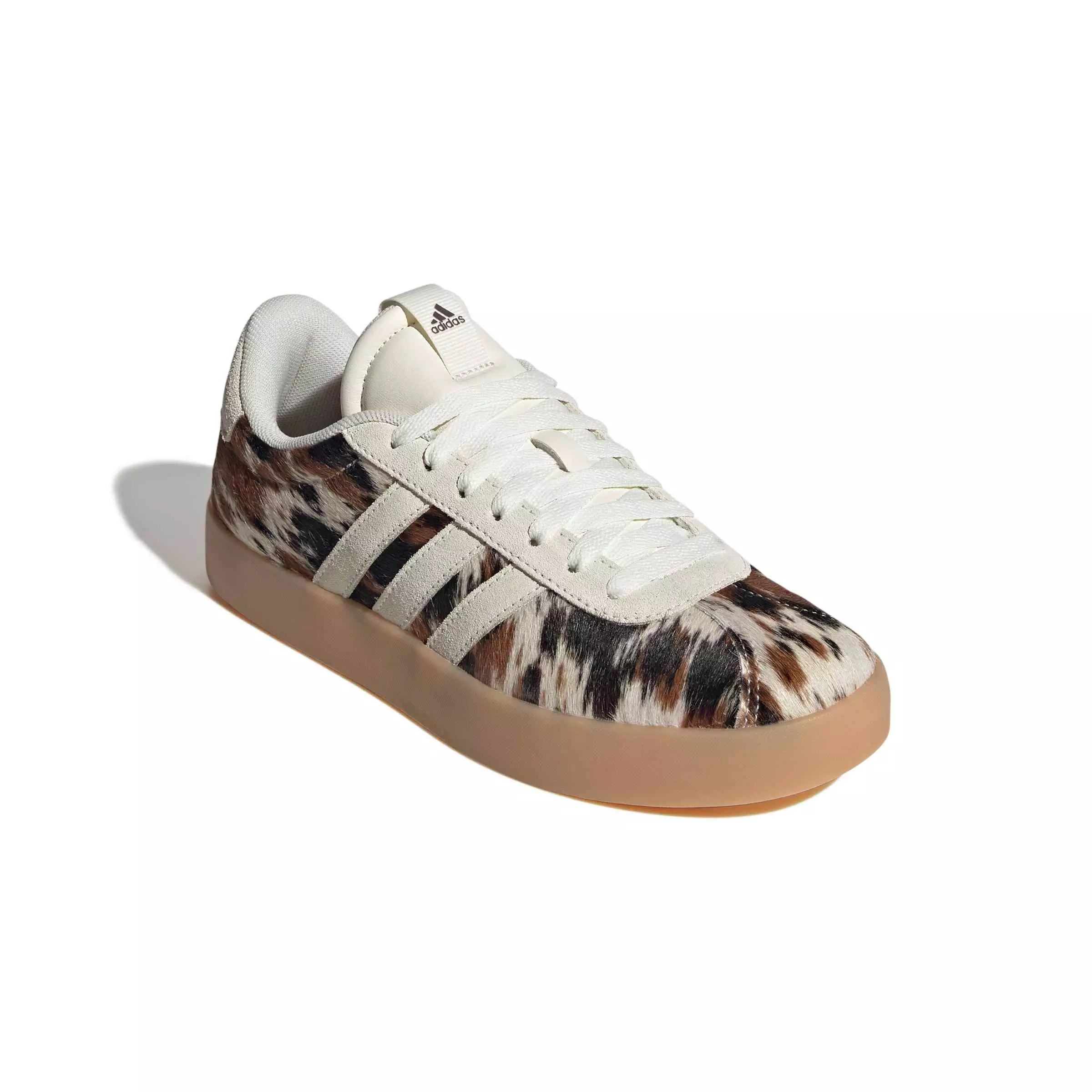 adidas VL Court 3.0 "Off White/Off White/Trace Brown" Women's Shoe - OFF WHITE/OFF WHITE/BROWN