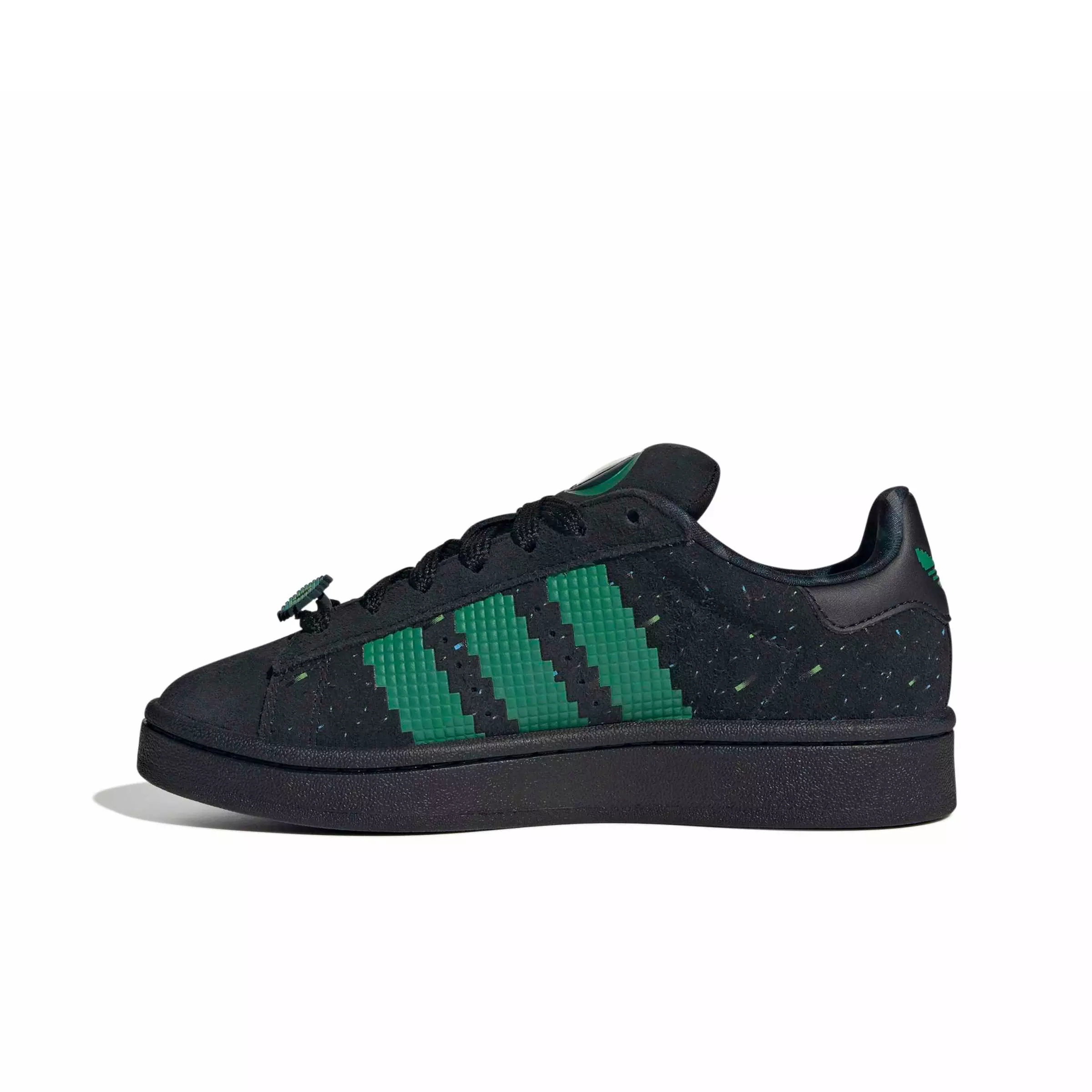 adidas Originals Minecraft Campus 00s "Black/Semi Court Green/Solar Green" Grade School Boys' Shoe - BLACK/GREEN/GREEN