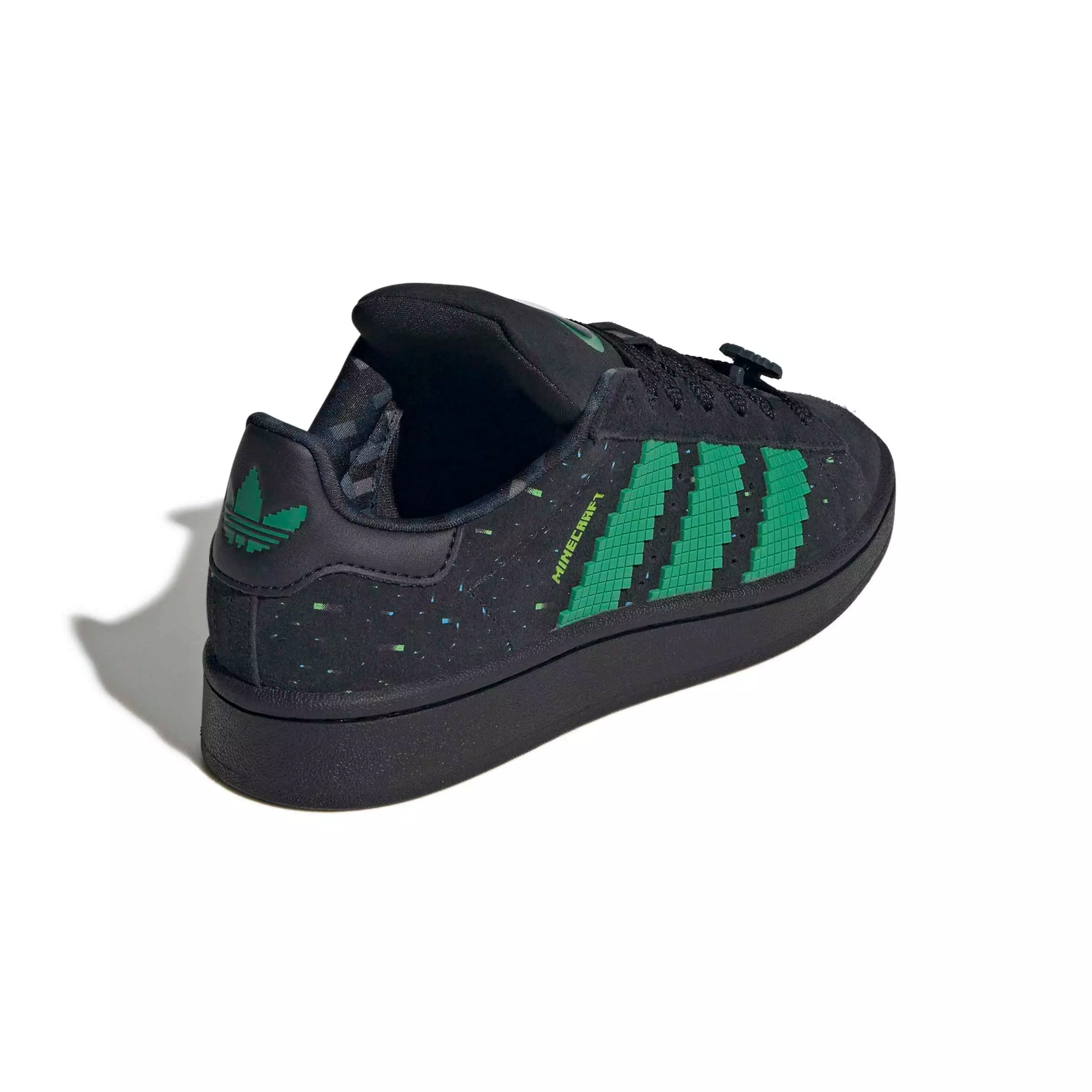 adidas Originals Minecraft Campus 00s "Black/Semi Court Green/Solar Green" Grade School Boys' Shoe - BLACK/GREEN/GREEN