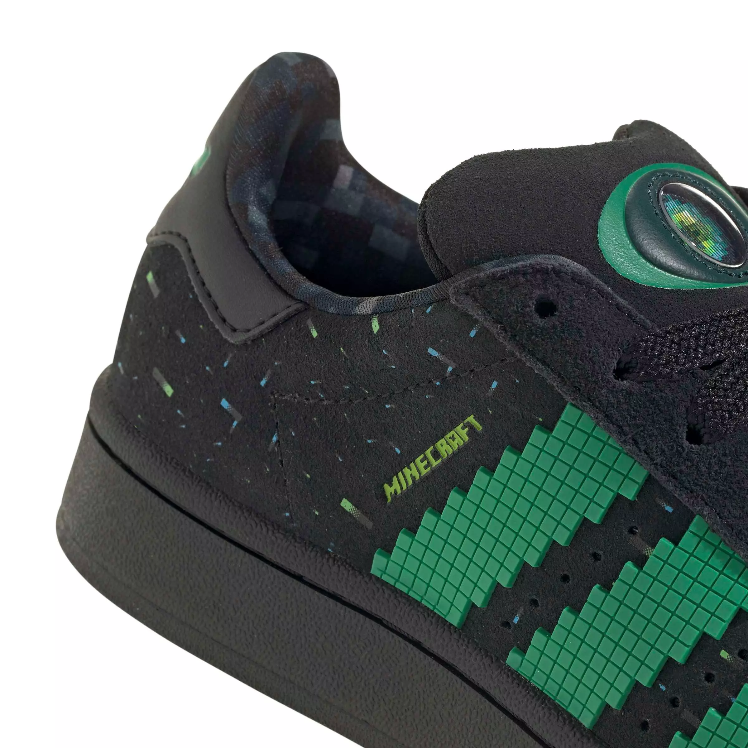 adidas Originals Minecraft Campus 00s "Black/Semi Court Green/Solar Green" Grade School Boys' Shoe - BLACK/GREEN/GREEN