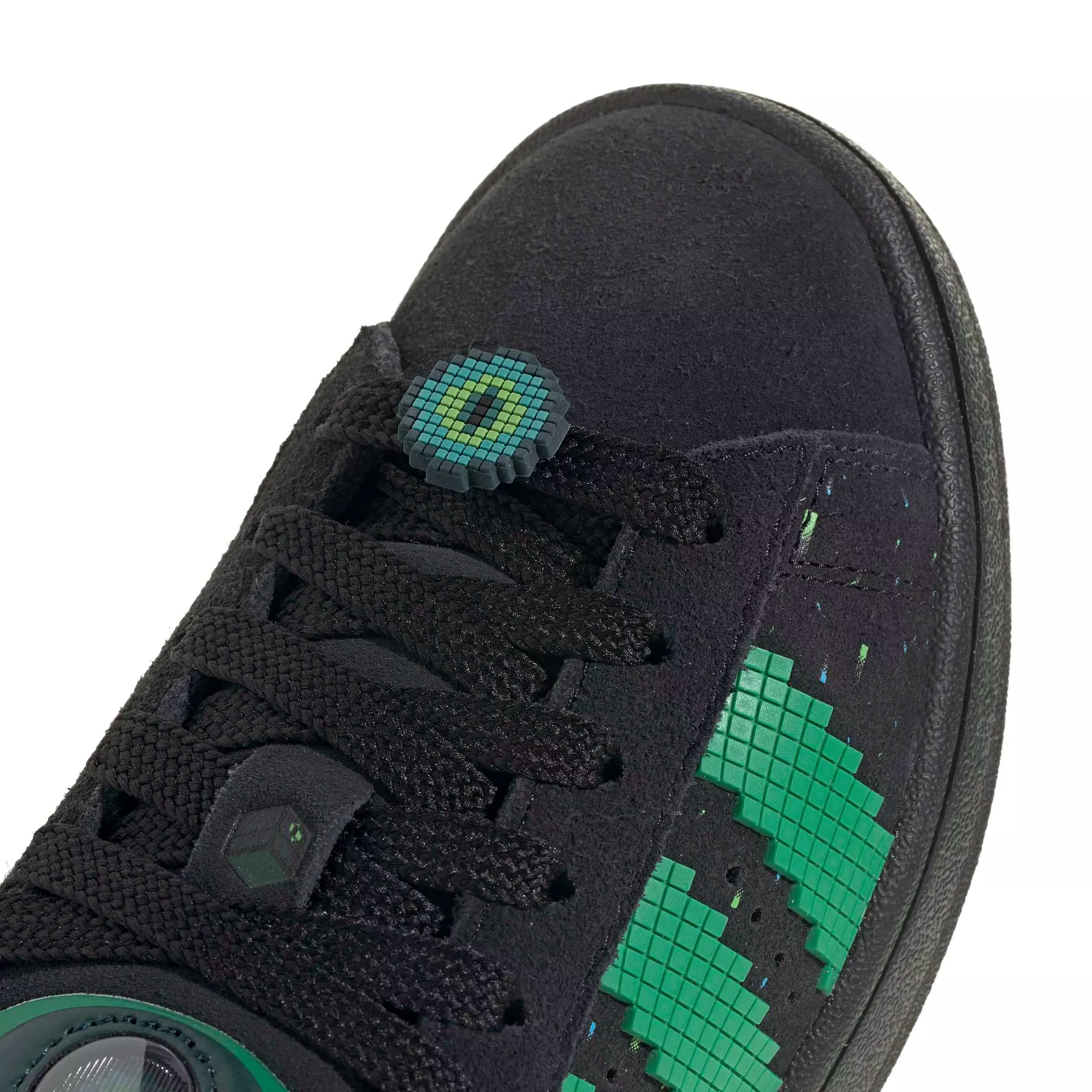 adidas Originals Minecraft Campus 00s "Black/Semi Court Green/Solar Green" Grade School Boys' Shoe - BLACK/GREEN/GREEN