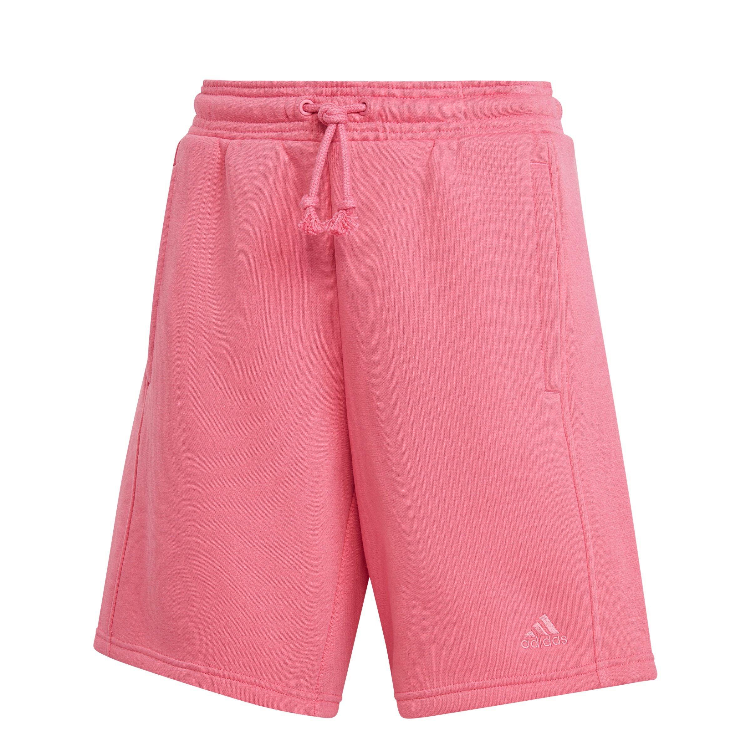 adidas Women's ALL SZN Fleece Shorts - Pink - Hibbett | City Gear