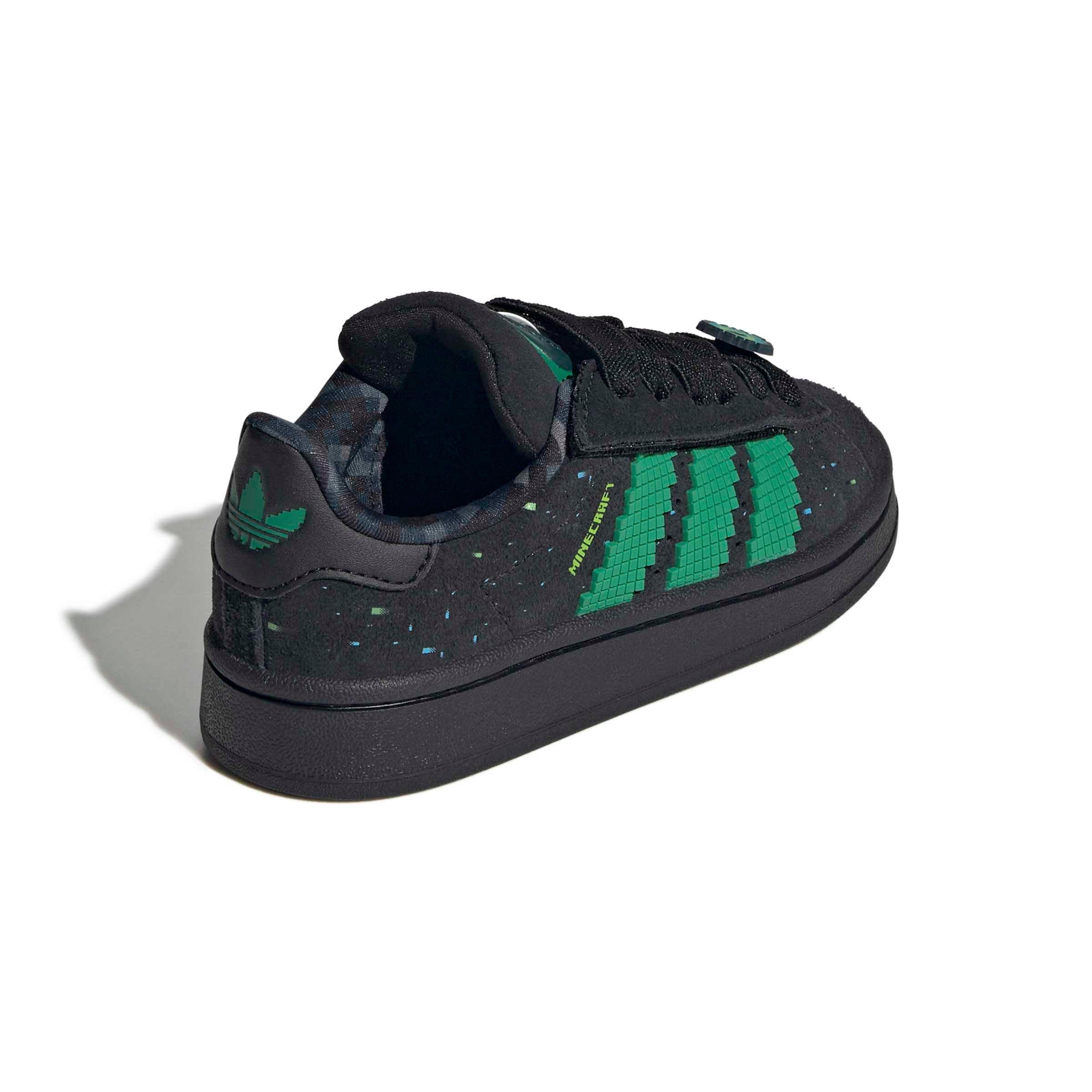 adidas Originals Minecraft Campus 00s CC EL Preschool Boys' "Core Black/Semi Court Green" Shoe