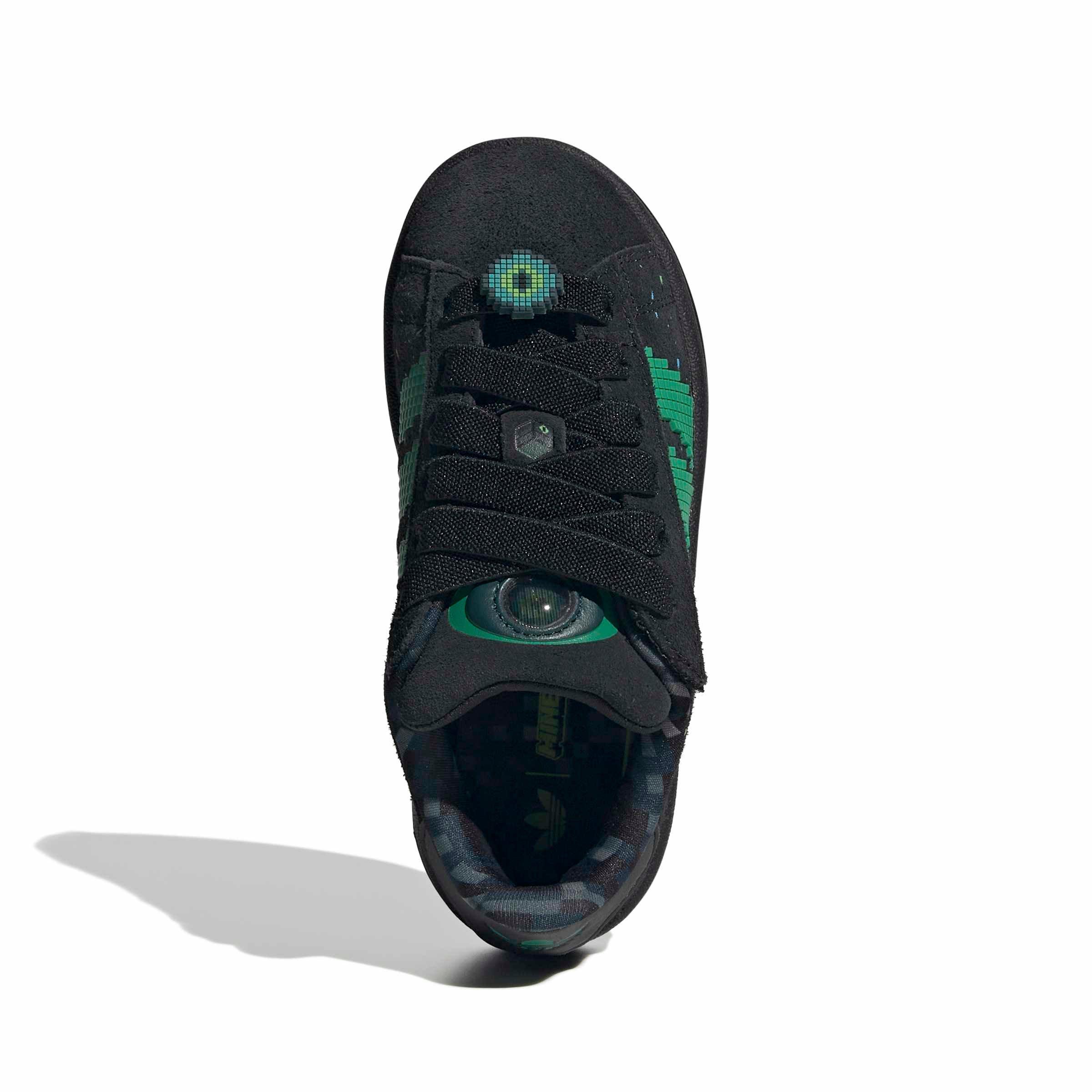 adidas Originals Minecraft Campus 00s CC EL Preschool Boys' "Core Black/Semi Court Green" Shoe