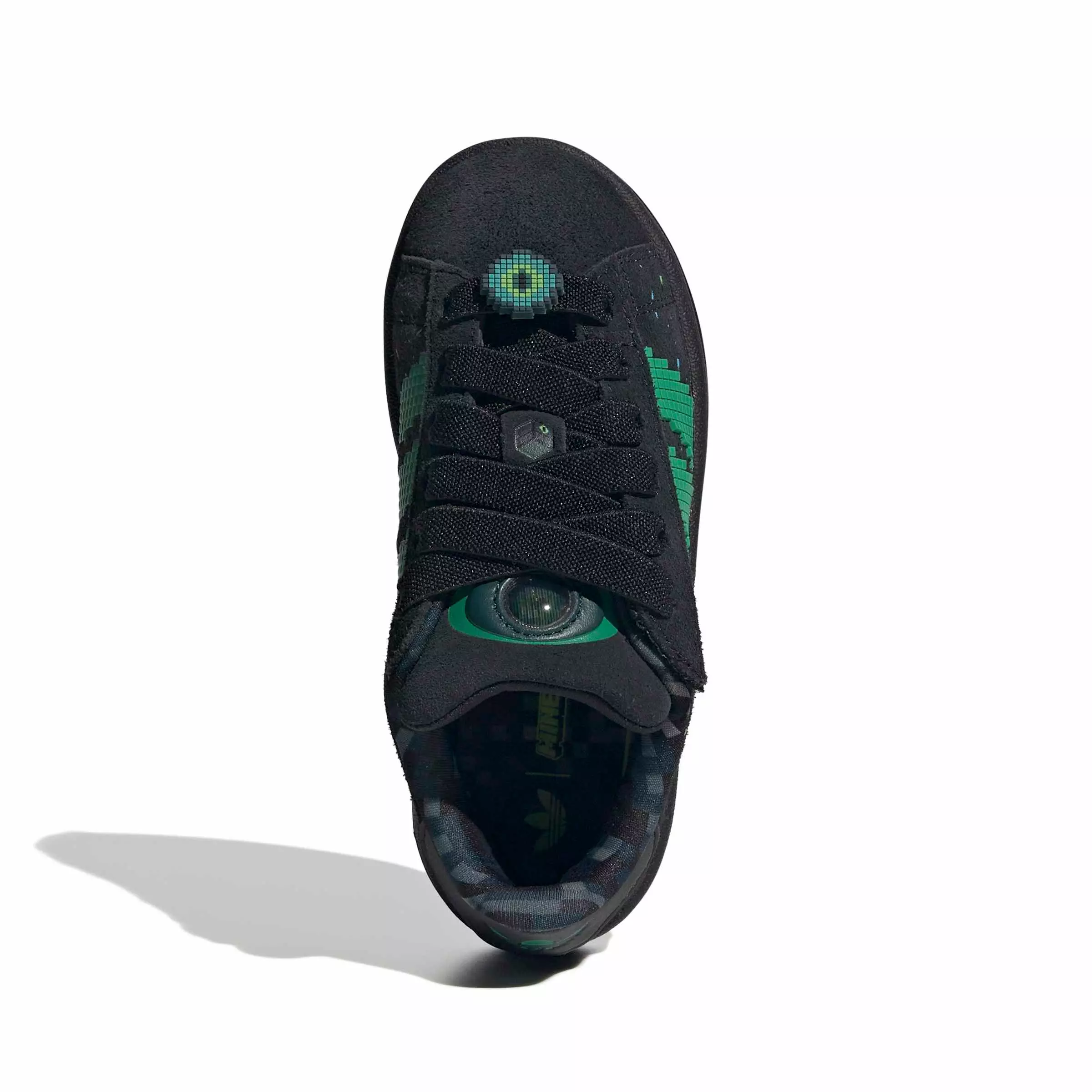adidas Originals Minecraft Campus 00s CC EL "Core Black/Semi Court Green" Preschool Boys' Shoe - BLACK/GREEN/GREEN