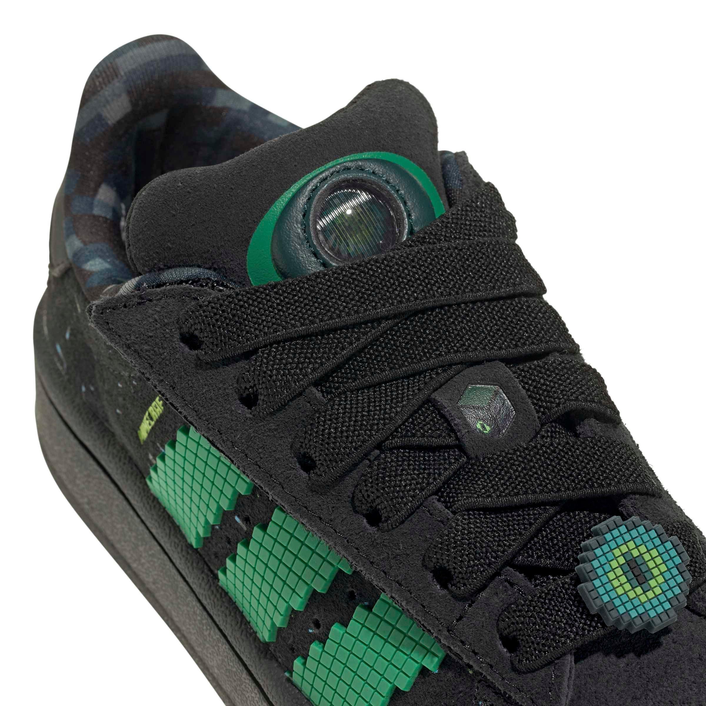 adidas Originals Minecraft Campus 00s CC EL Preschool Boys' "Core Black/Semi Court Green" Shoe