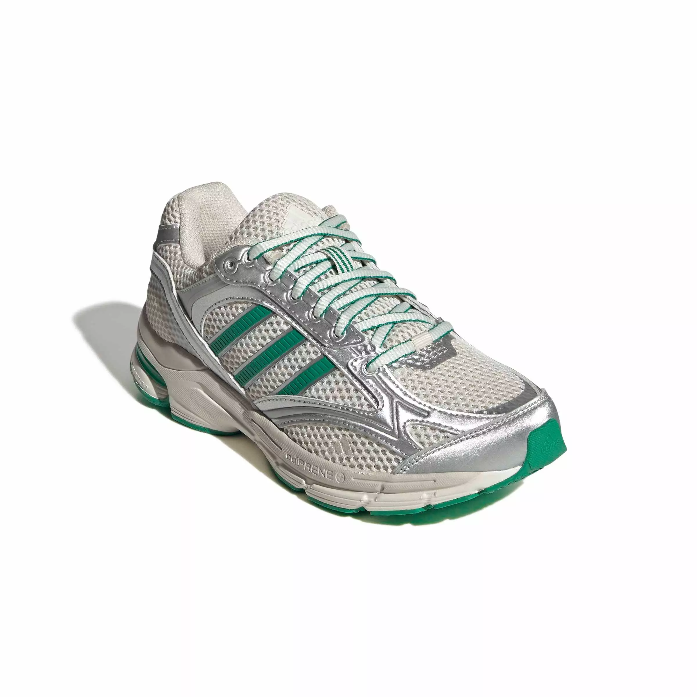 adidas Spiritain 2000 "Chalk White/Silver Metallic/Court Green" Women's Shoe - WHITE/SILVER/GREEN