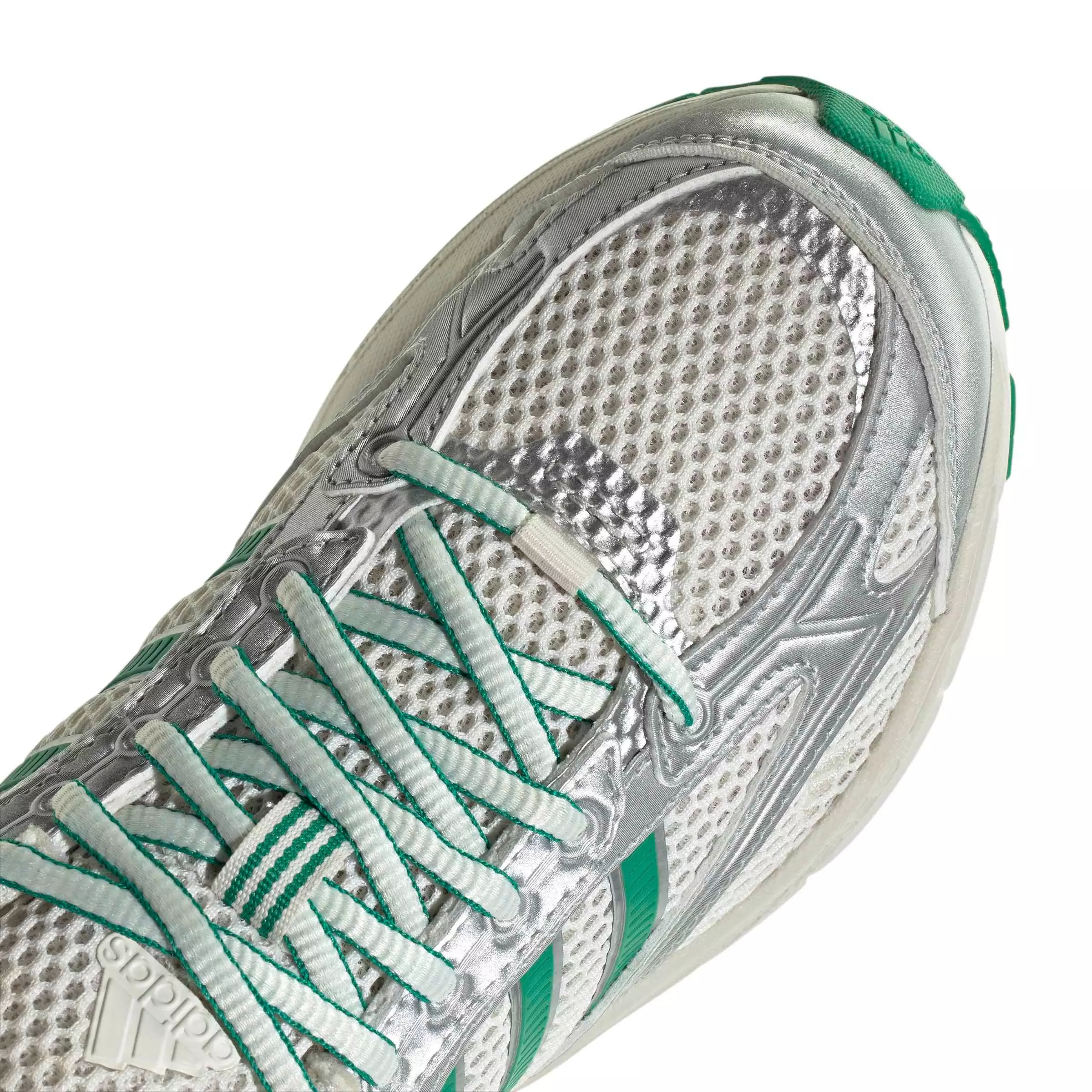 adidas Spiritain 2000 "Chalk White/Silver Metallic/Court Green" Women's Shoe - WHITE/SILVER/GREEN