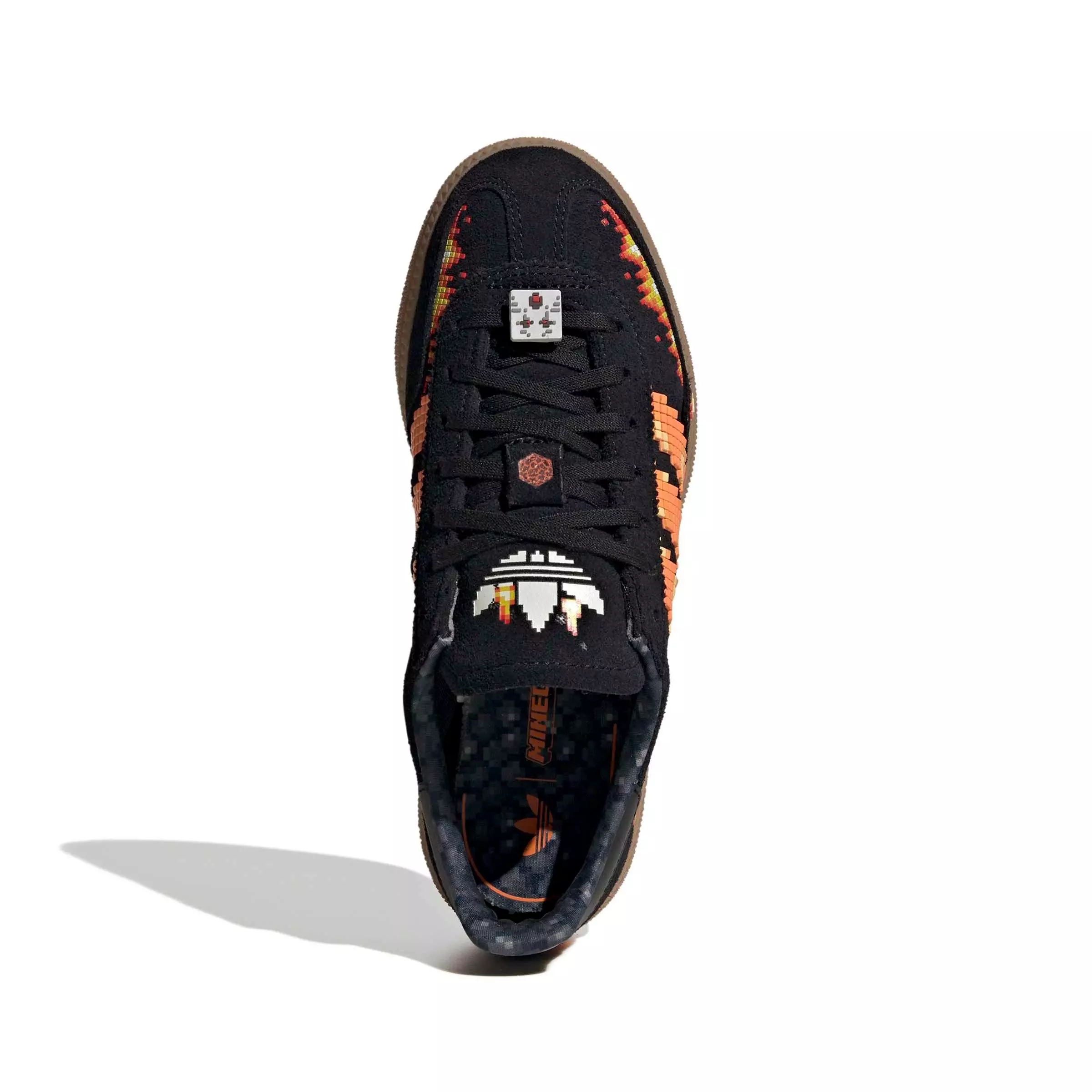 adidas Originals Minecraft Handball Spezial "Core Black/Pure Orange/White" Grade School Boys' Shoe - BLACK/ORANGE/WHITE
