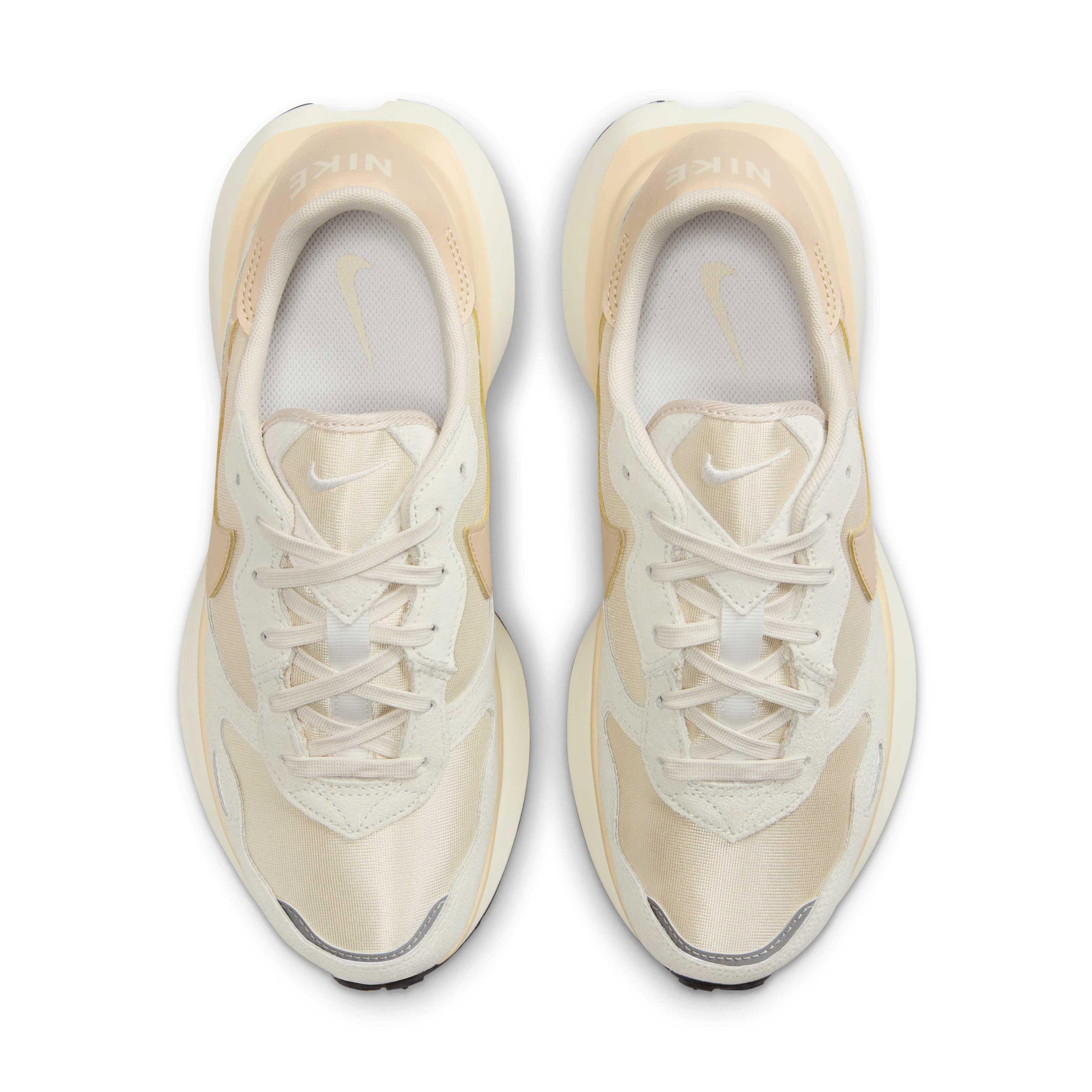 Nike Phoenix Waffle "Summit White/Light Orewood Brown/Black/Sanddrift" Women's Shoe - WHITE/LT BROWN/BLACK/SANDDRIFT Thumbnail View 4