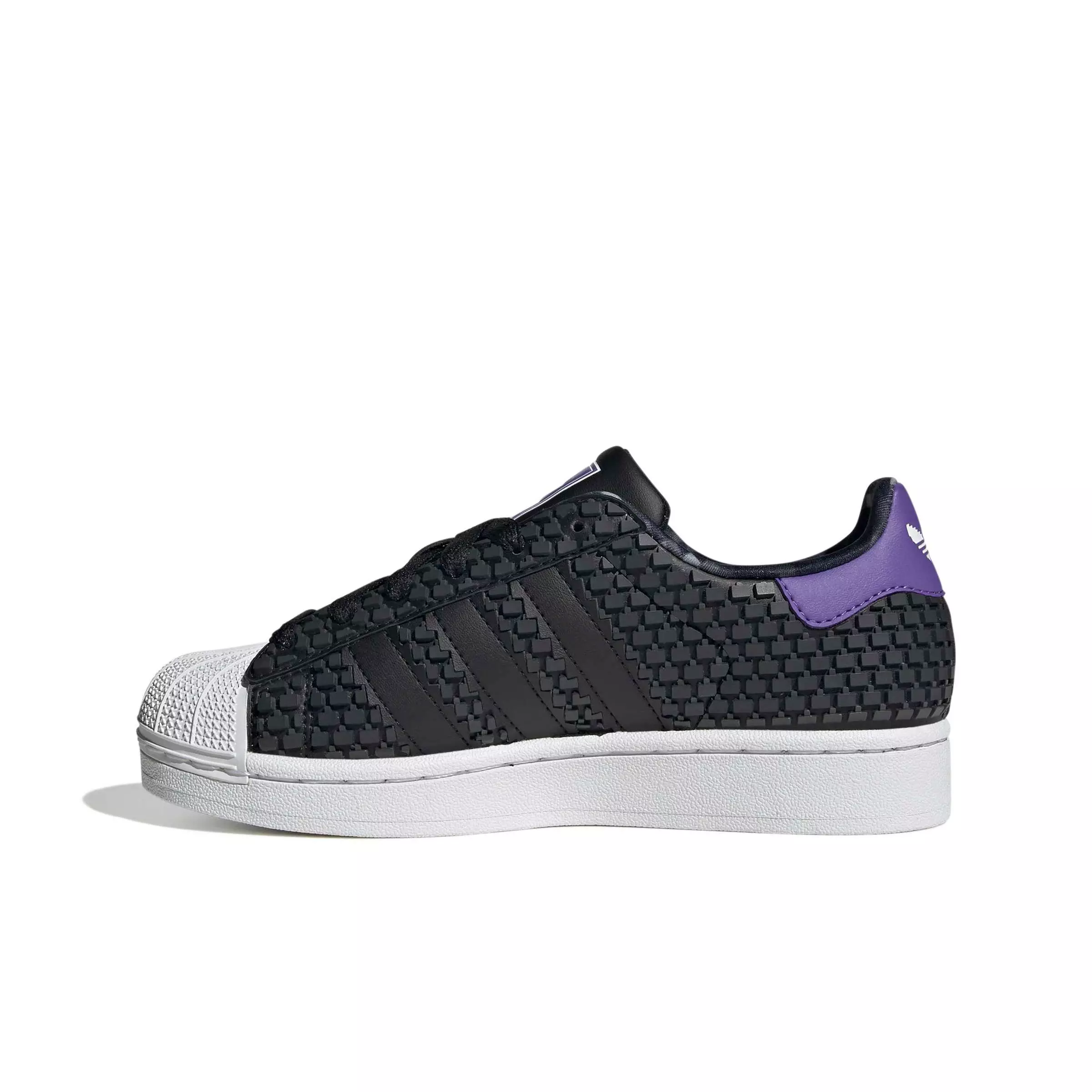 adidas Originals Minecraft Superstar II "Core Black/Core Black/Ftwr White" Grade School Boys' Shoe - BLACK/BLACK/WHITE