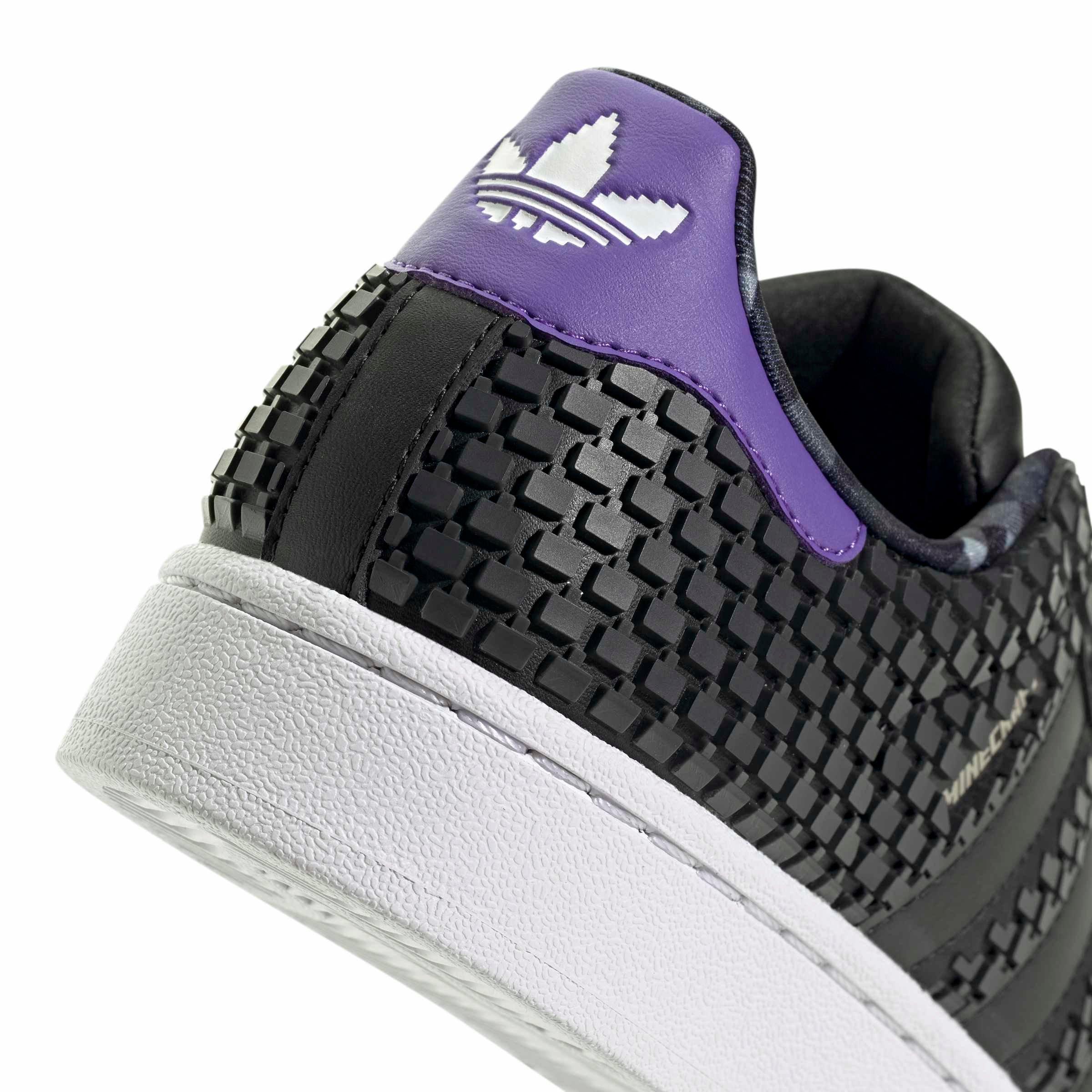 adidas Originals Minecraft Superstar II Grade School Boys' "Core Black/Core Black/Ftwr White" Shoe