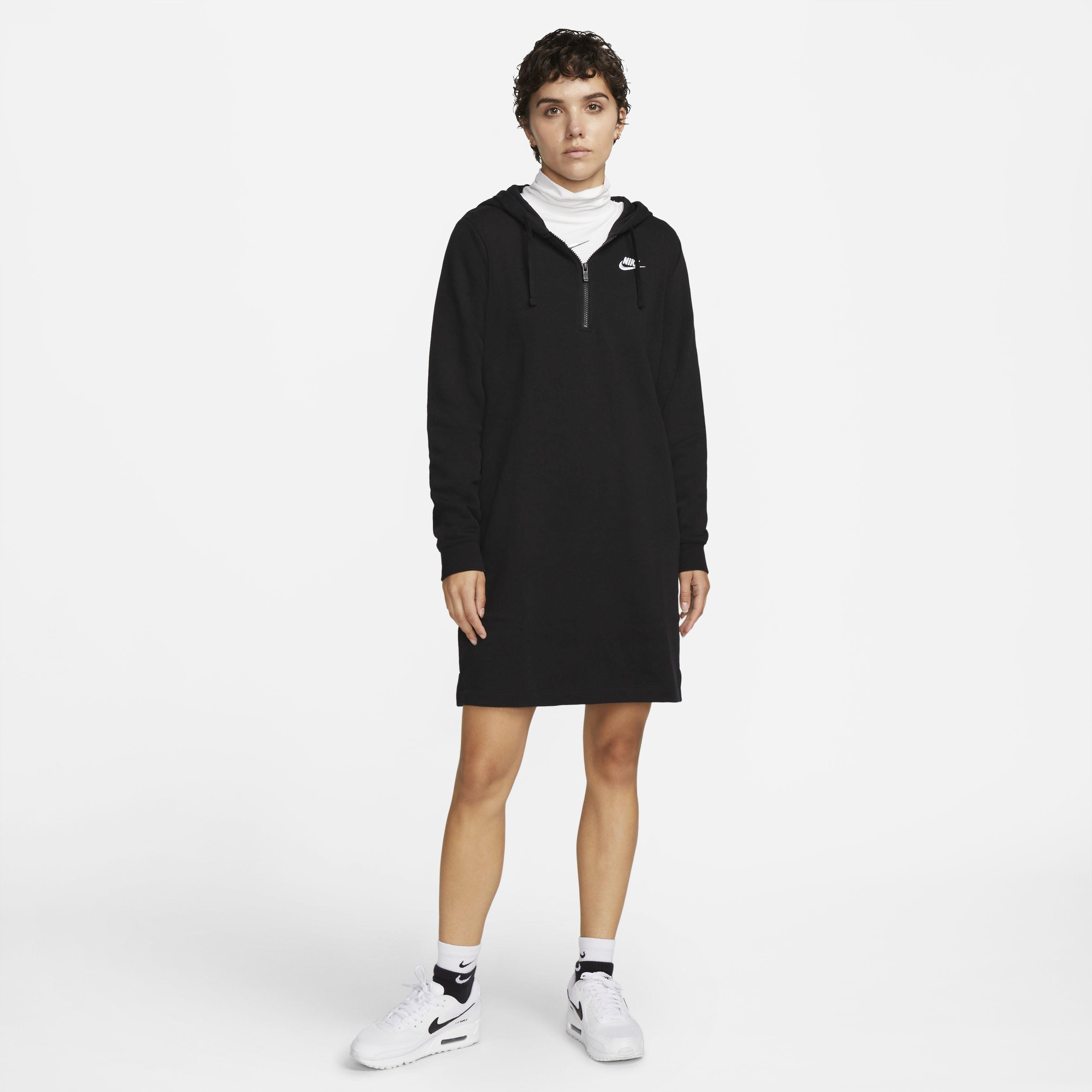 Nike Women's Sportswear Club Fleece Dress - BLACK Thumbnail View 5