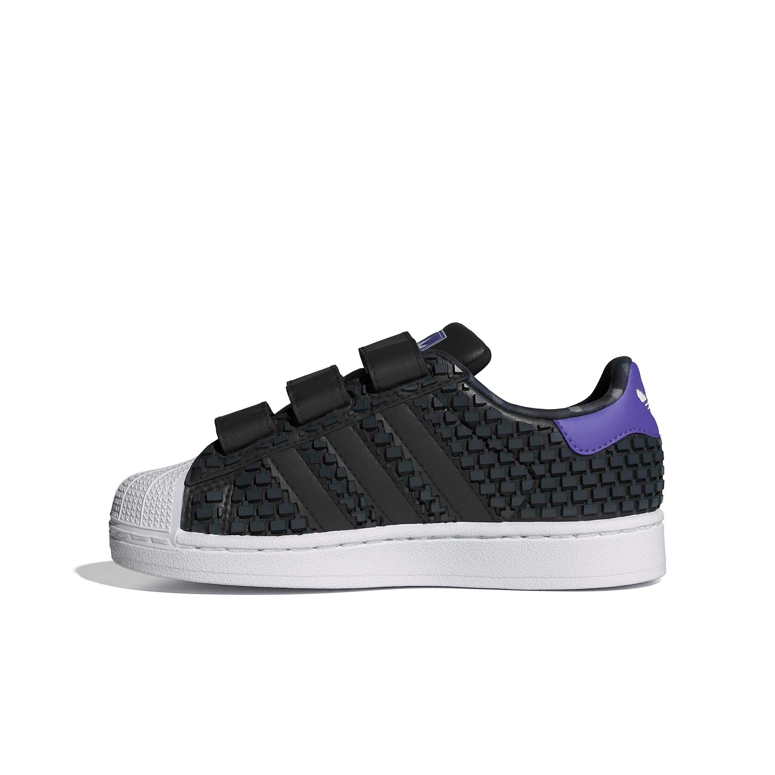 adidas Originals Minecraft Superstar II CC Preschool Boys' "Core Black/Core Black/Ftwr White" Shoe