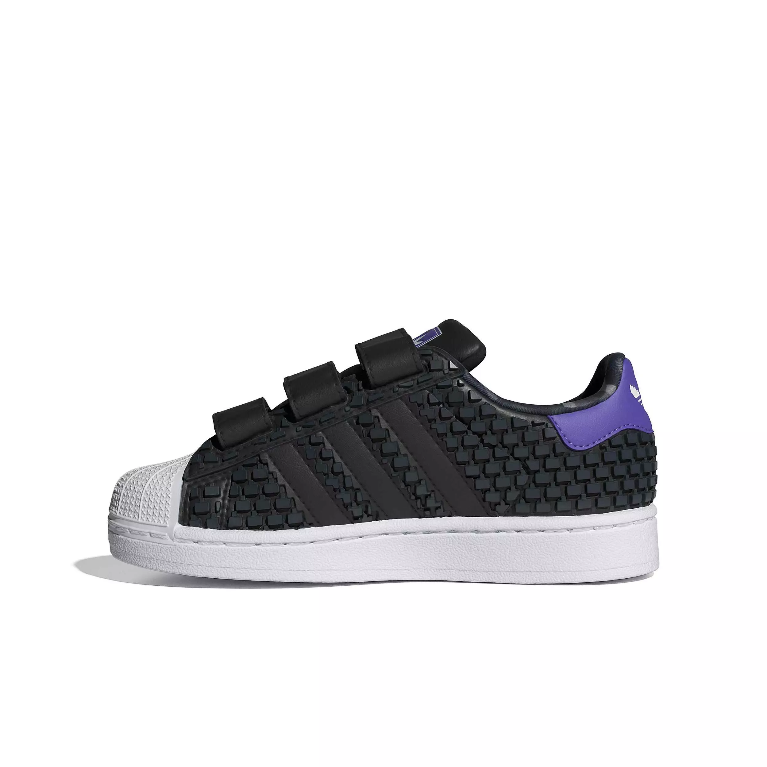 adidas Originals Minecraft Superstar II CC "Core Black/Core Black/Ftwr White" Preschool Boys' Shoe - BLACK/BLACK/WHITE