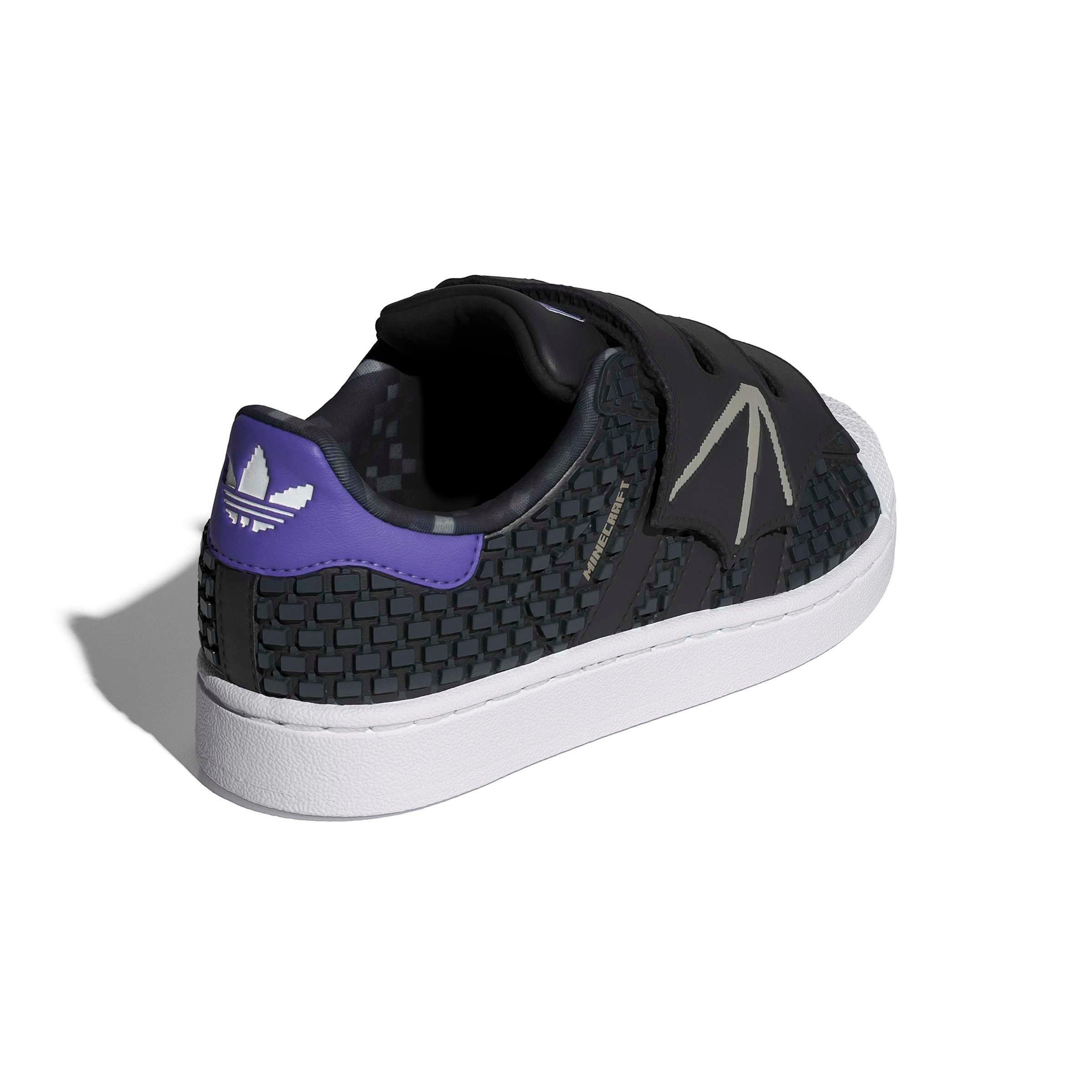 adidas Originals Minecraft Superstar II CC Preschool Boys' "Core Black/Core Black/Ftwr White" Shoe