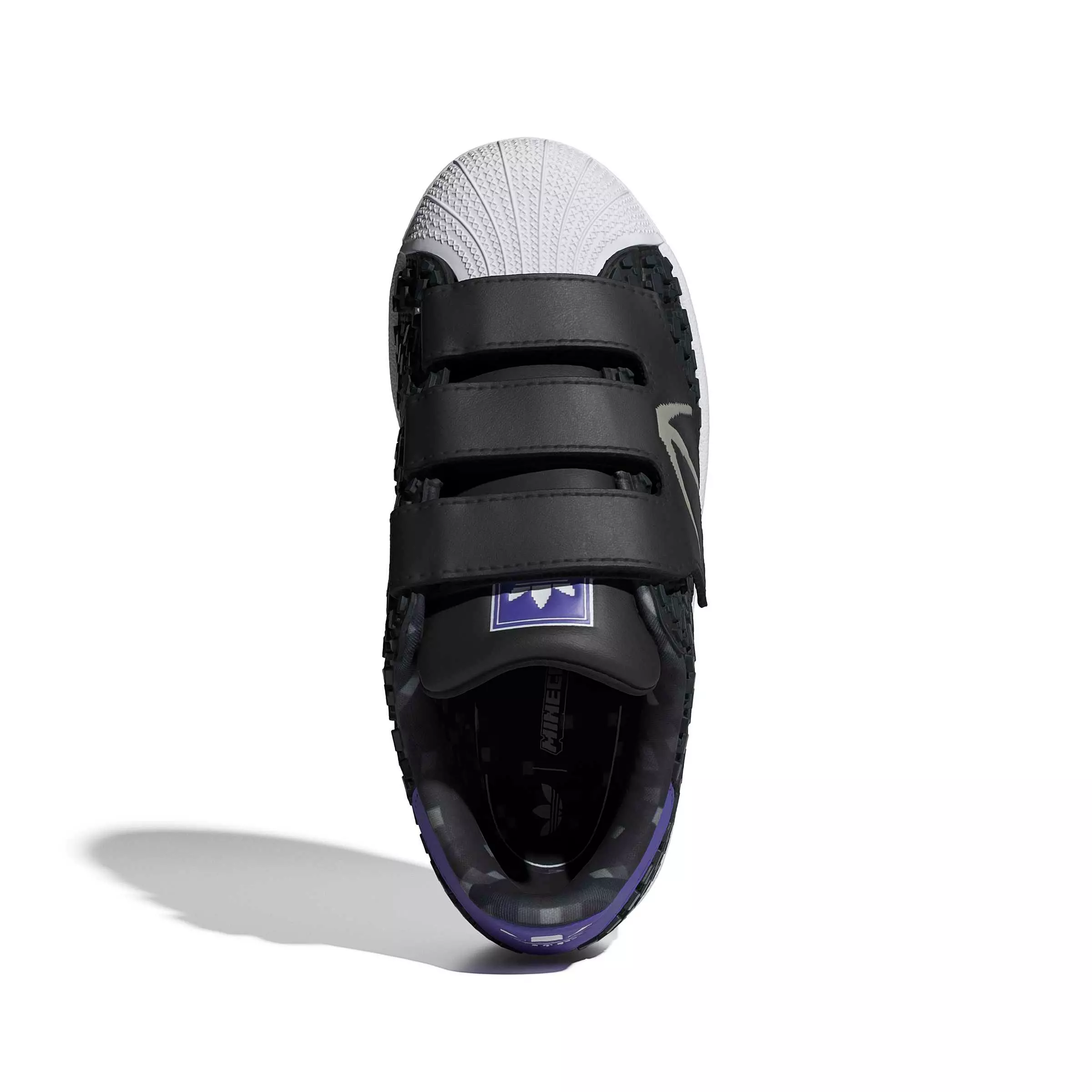 adidas Originals Minecraft Superstar II CC "Core Black/Core Black/Ftwr White" Preschool Boys' Shoe - BLACK/BLACK/WHITE