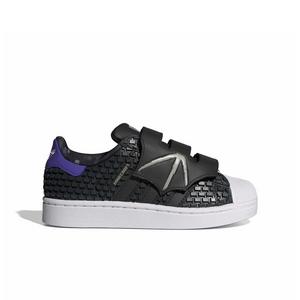 adidas Originals Minecraft Superstar II CC "Core Black/Core Black/Ftwr White" Preschool Boys' Shoe