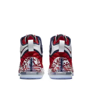 Nike Lebron 17 Graffiti Mens Shoes Size 4.5, Color: White
