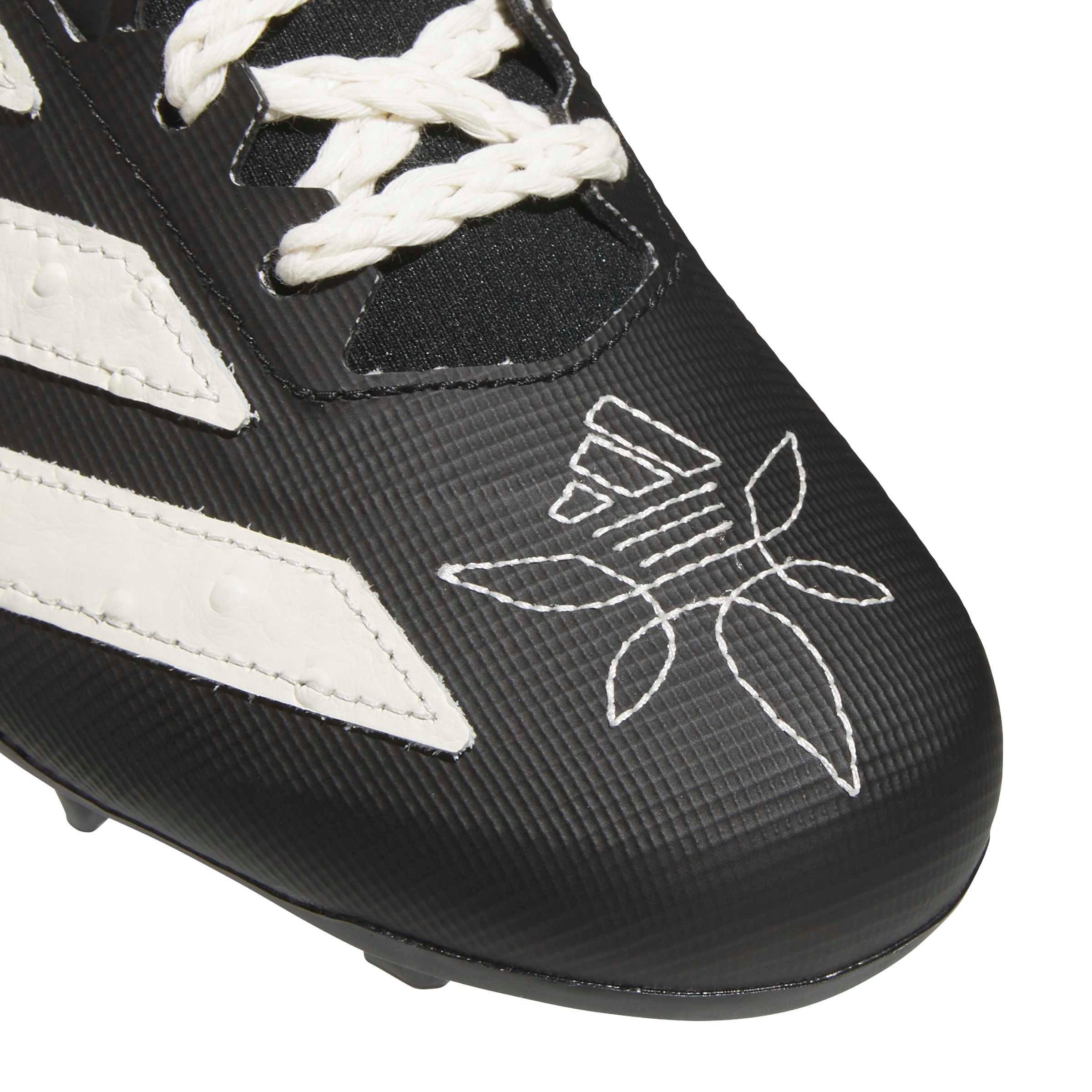 adidas Adizero Electric II Rodeo "Core Black/Off White/Matte Gold" Men's Football Cleat - BLACK/OFF WHITE/GOLD Thumbnail View 8