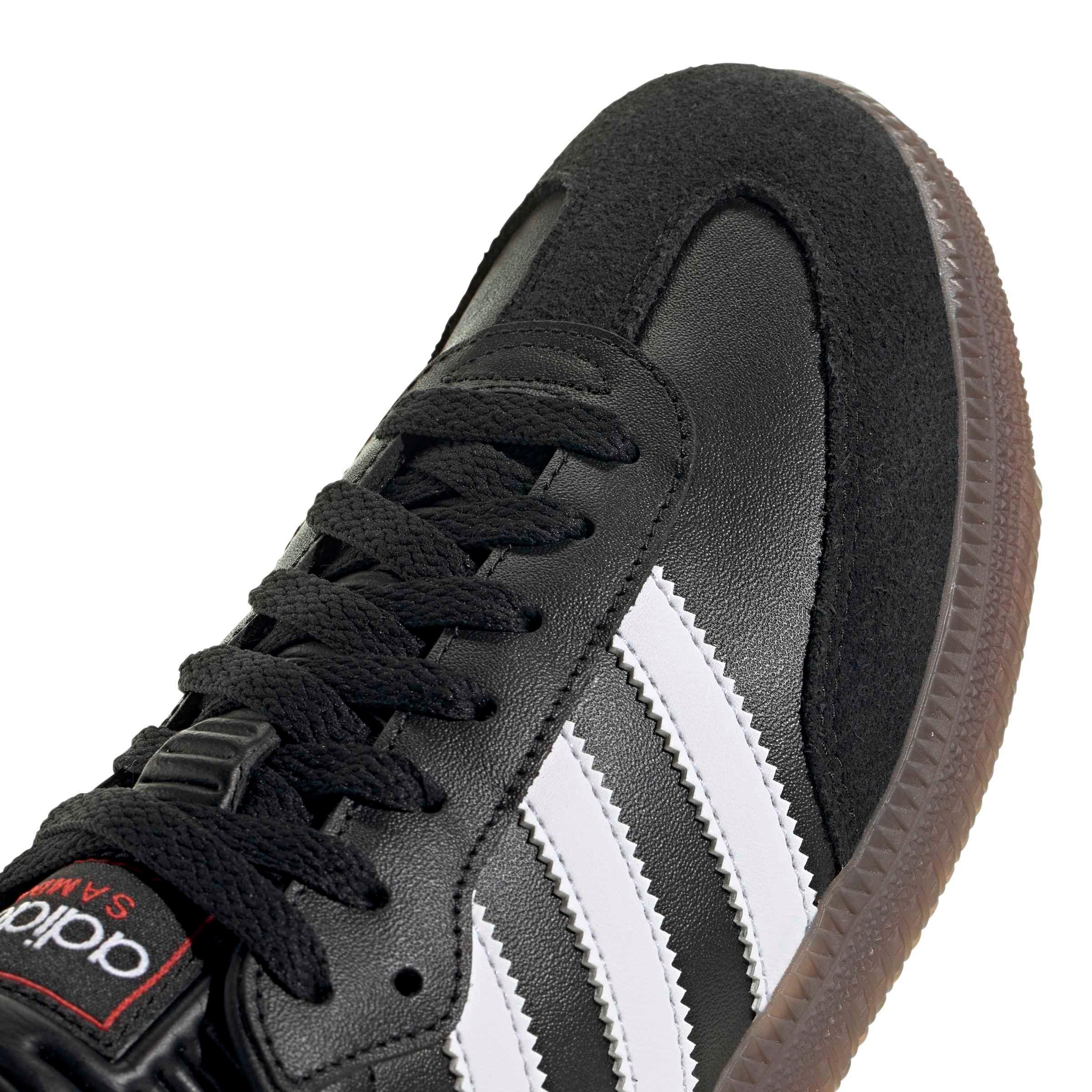 adidas Samba Indoor "Core Black/Ftwr White/Vivid Red" Men's Soccer Shoe - BLACK/WHITE/RED Thumbnail View 7