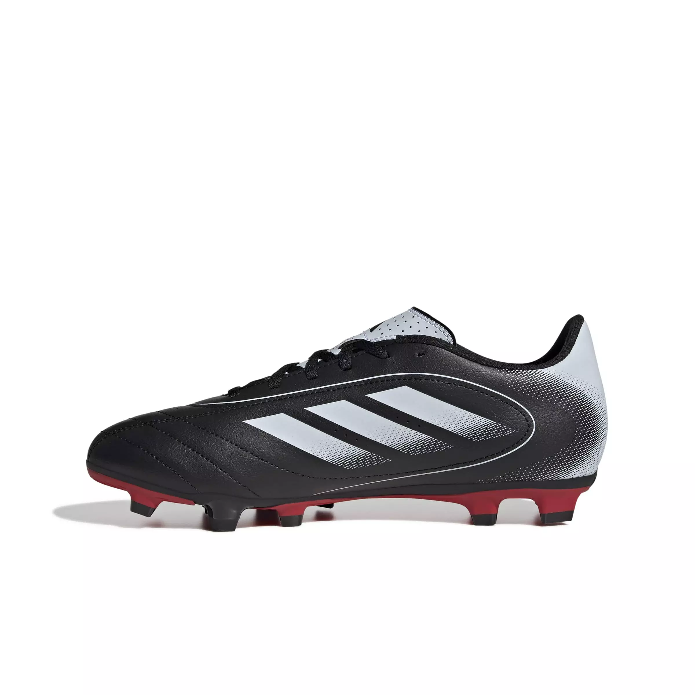 adidas Goletto IX MG "Core Black/Ftwr White/Better Scarlet" Men's Soccer Cleat - BLACK/WHITE/SCARLET