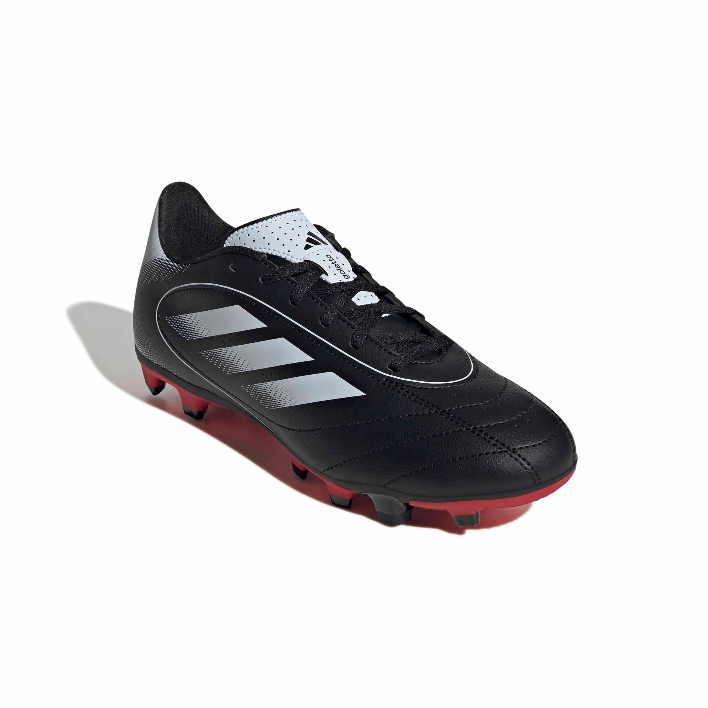 adidas Goletto IX MG "Core Black/Ftwr White/Better Scarlet" Men's Soccer Cleat - BLACK/WHITE/SCARLET Thumbnail View 3