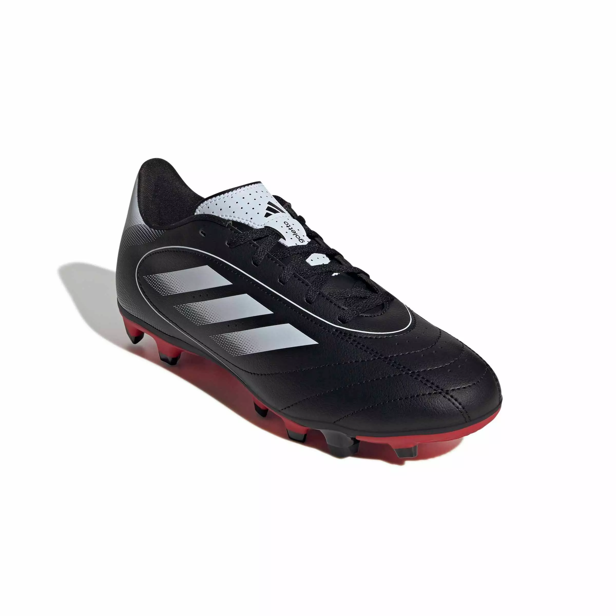 adidas Goletto IX MG "Core Black/Ftwr White/Better Scarlet" Men's Soccer Cleat - BLACK/WHITE/SCARLET