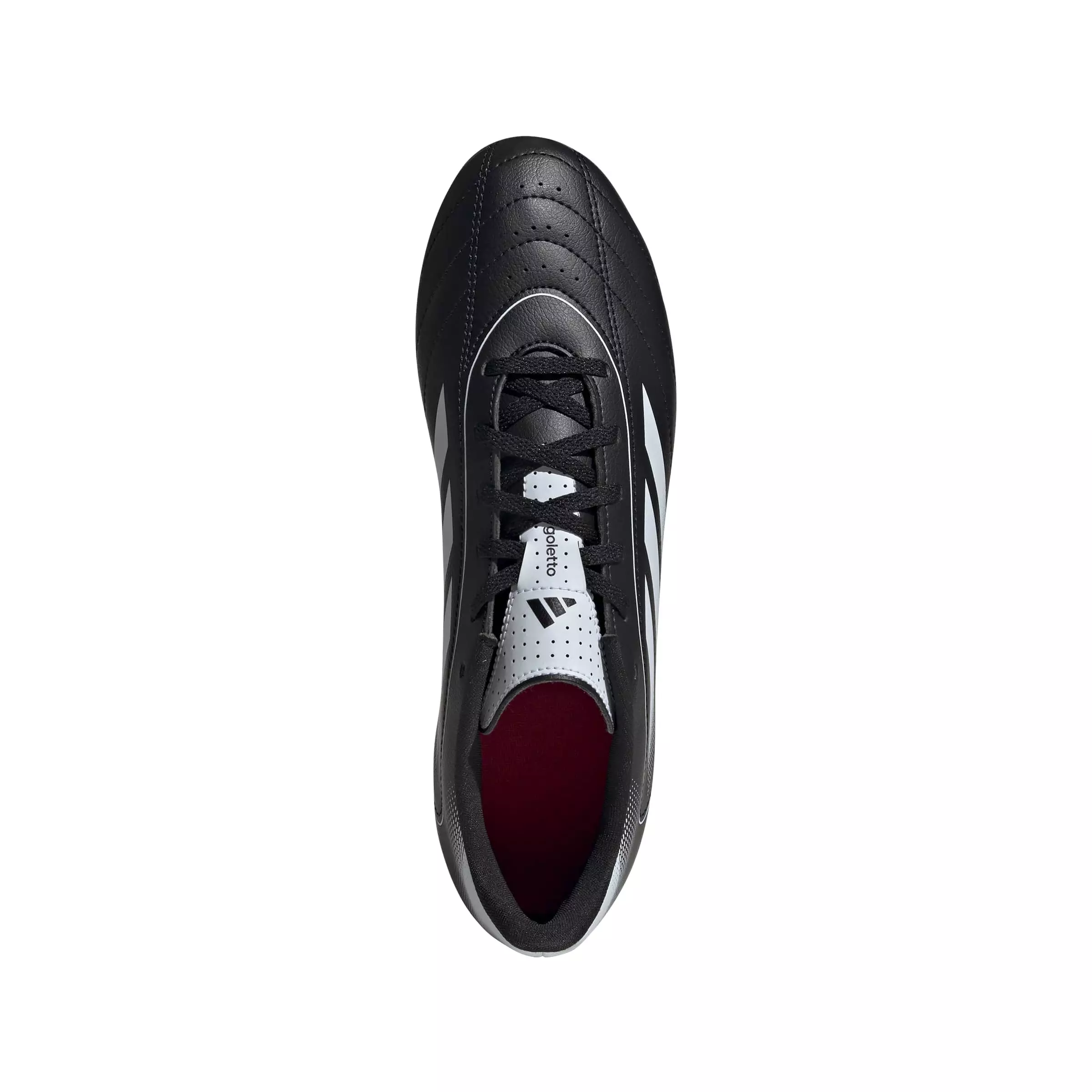adidas Goletto IX MG "Core Black/Ftwr White/Better Scarlet" Men's Soccer Cleat - BLACK/WHITE/SCARLET