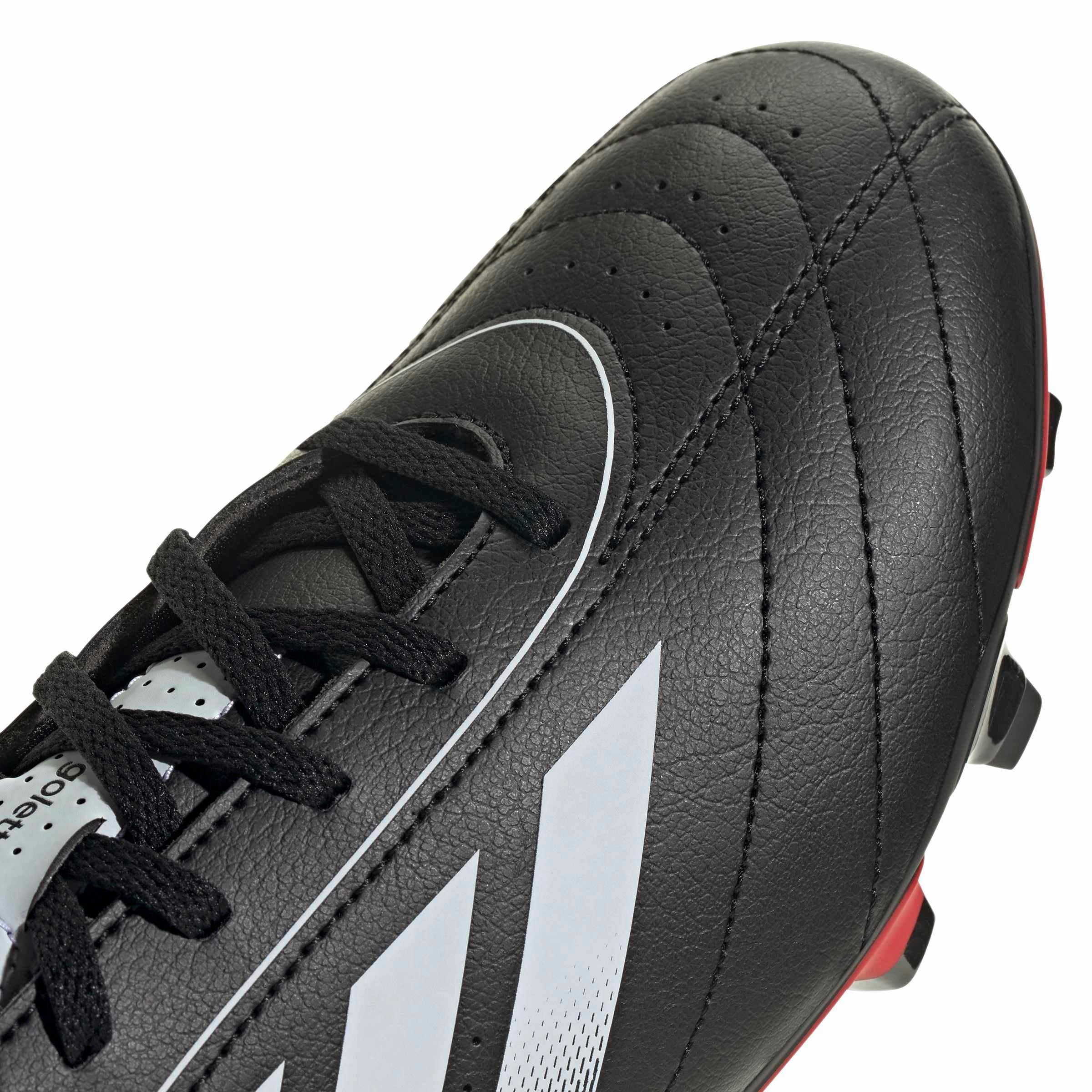 adidas Goletto IX MG "Core Black/Ftwr White/Better Scarlet" Men's Soccer Cleat - BLACK/WHITE/SCARLET Thumbnail View 7