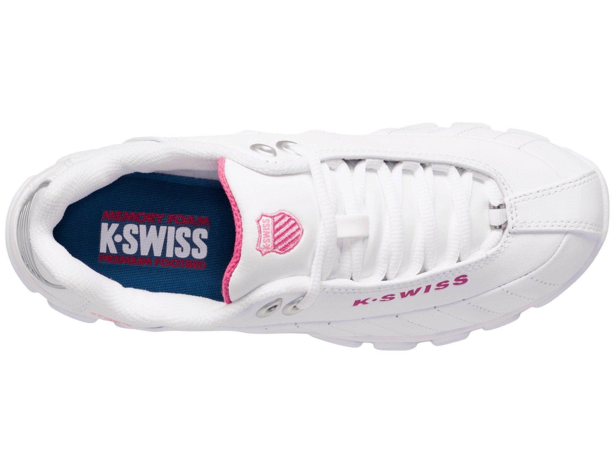 K-Swiss ST329 CMF "White/Shocking Pink" Women's Shoe - WHITE/SHOCKING PINK