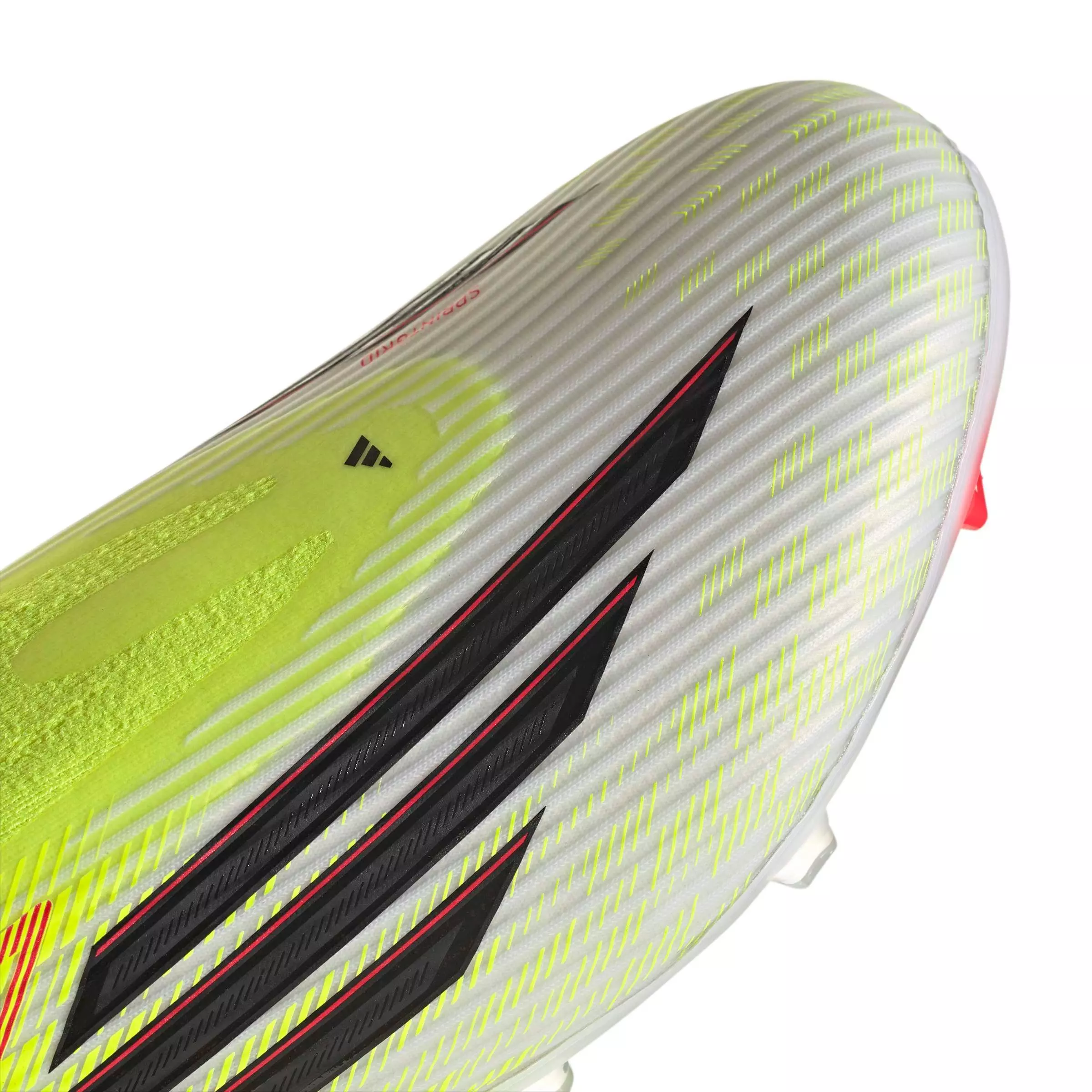 adidas F50 League Laceless MG "Team Solar Yellow 2/Core Black/Lucid Red" Men's Soccer Cleat - YELLOW/BLACK/RED
