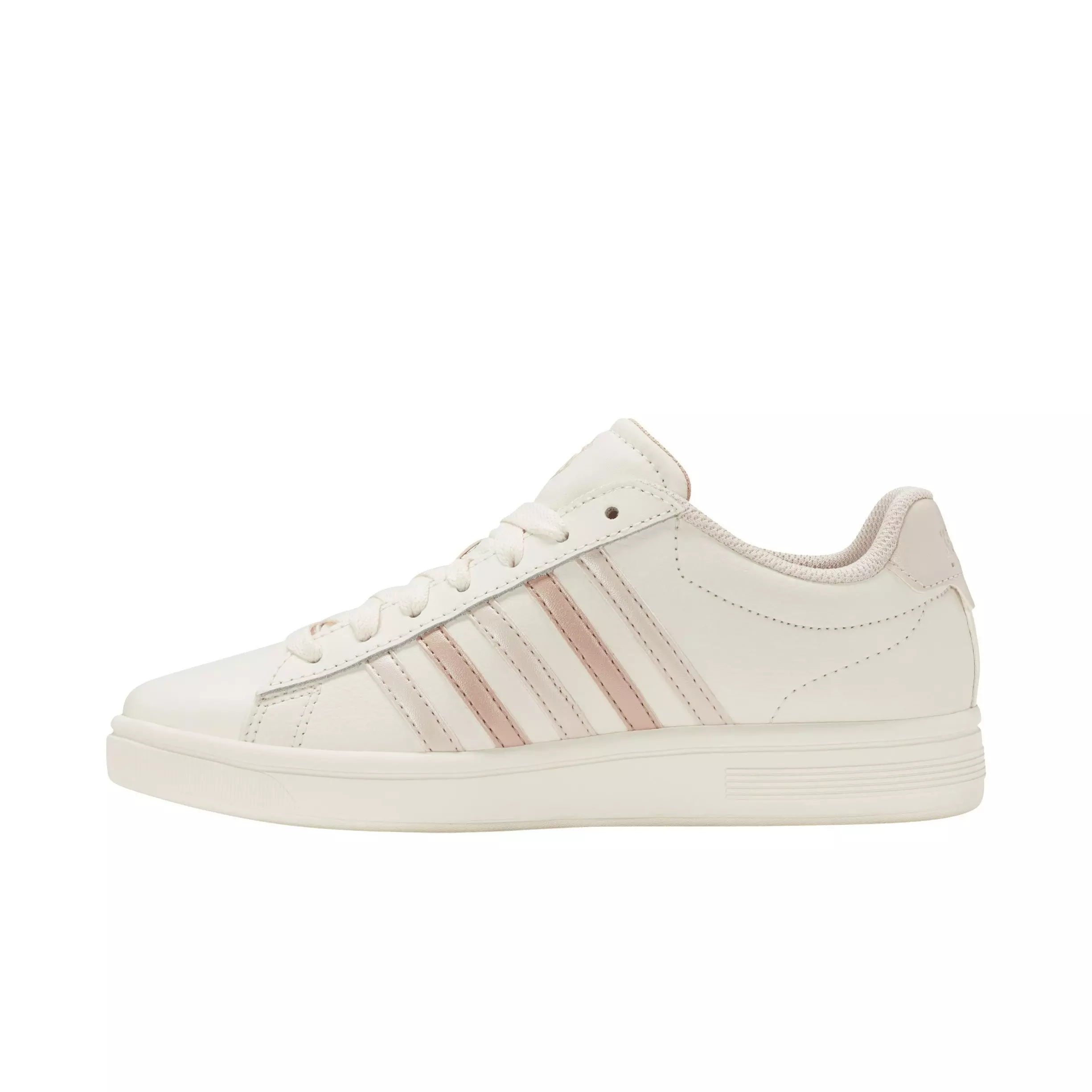 K-Swiss Court Tiebreak II "Snow White/Crystal Grey/Rose Rust" Women's Shoe - SNOW WHITE/CRYSTAL GREY/ROSE DUST