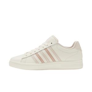 K-Swiss Court Tiebreak II "Snow White/Crystal Grey/Rose Rust" Women's Shoe - SNOW WHITE/CRYSTAL GREY/ROSE DUST