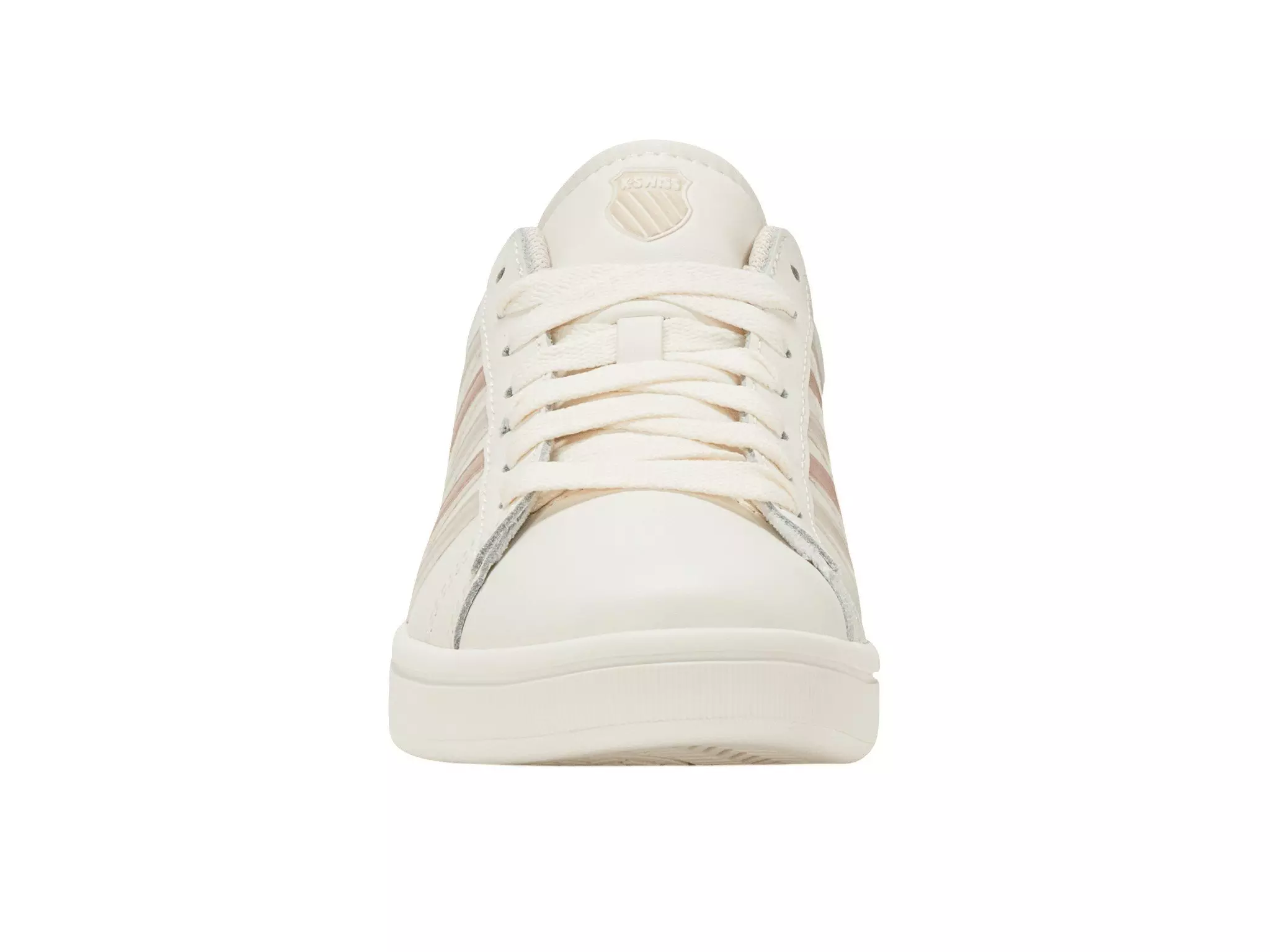 K-Swiss Court Tiebreak II "Snow White/Crystal Grey/Rose Rust" Women's Shoe - SNOW WHITE/CRYSTAL GREY/ROSE DUST