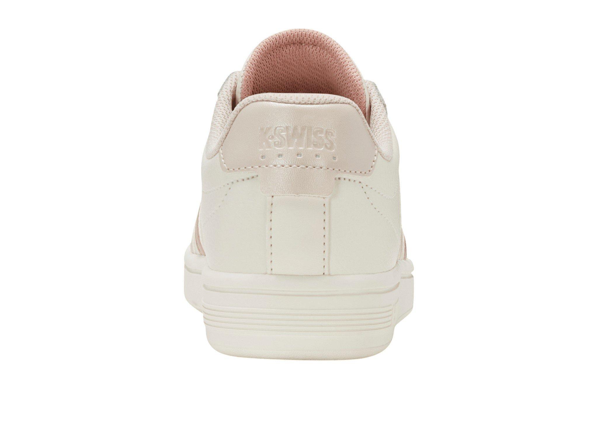 K-Swiss Court Tiebreak II "Snow White/Crystal Grey/Rose Rust" Women's Shoe - SNOW WHITE/CRYSTAL GREY/ROSE DUST
