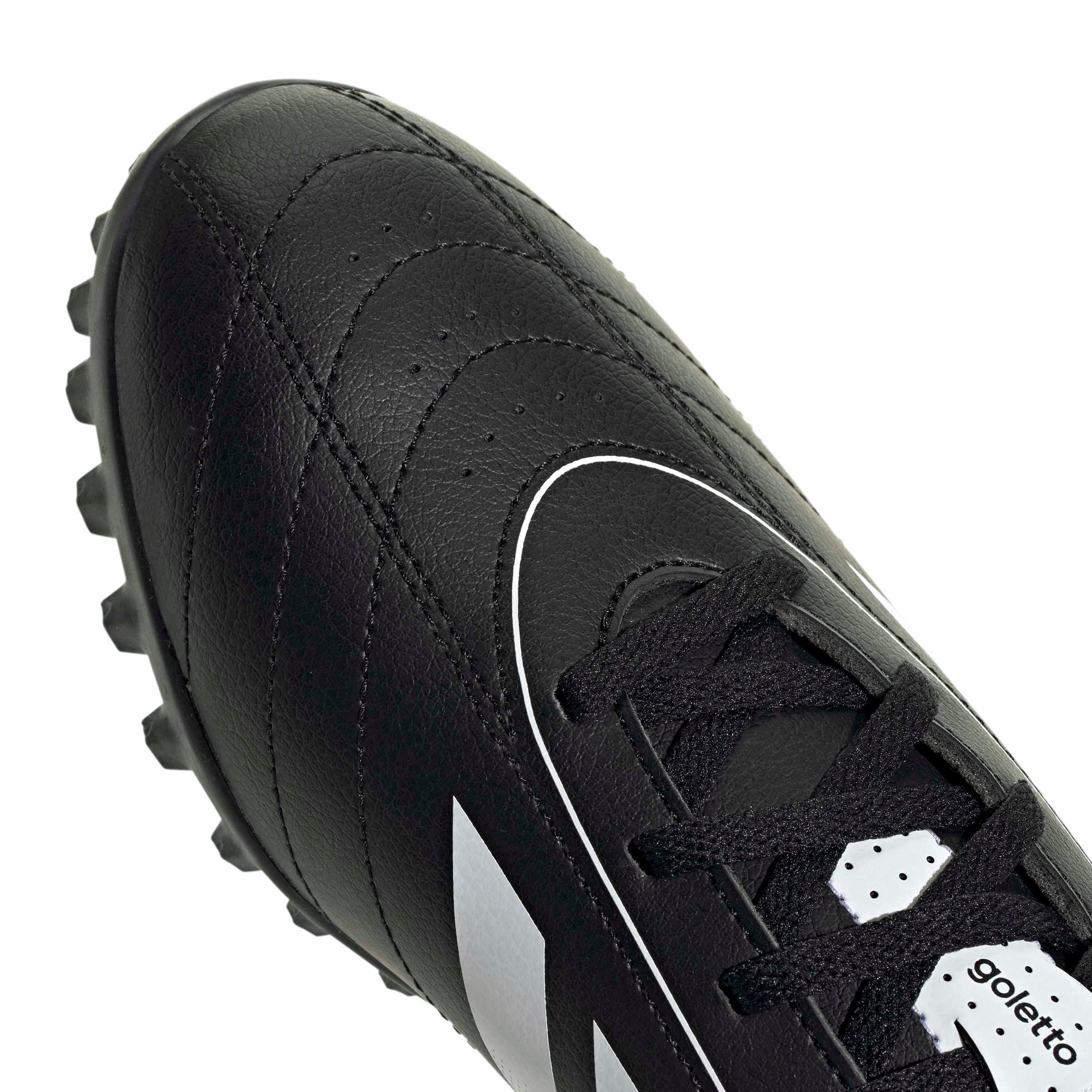 adidas Goletto IX Turf "Core Black/Ftwr White/Core Black" Men's Soccer Shoe - BLACK/WHITE/BLACK Thumbnail View 7