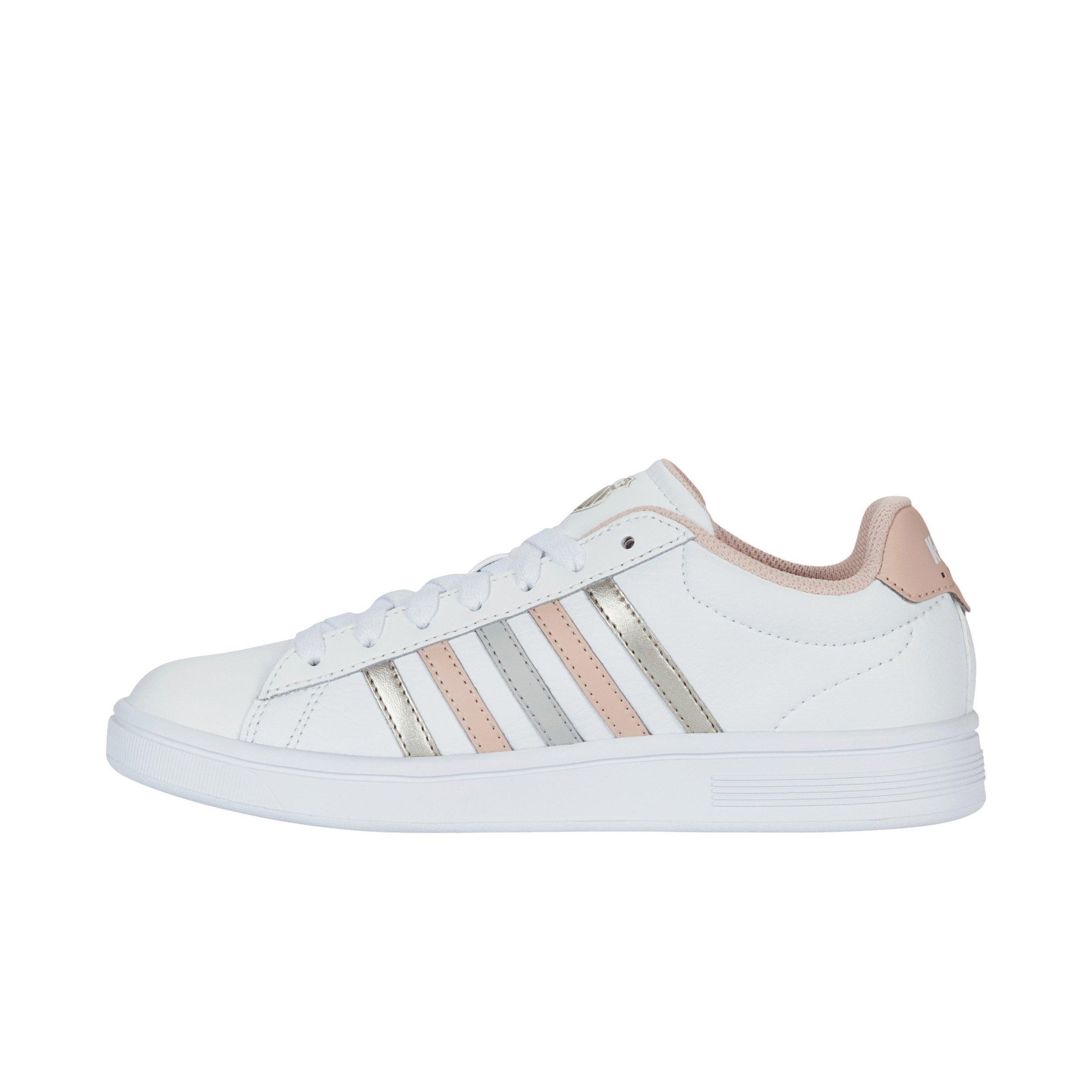 K-Swiss Court Tiebreak II "White/Cameo Rose/White" Women's Shoe - WHITE/CAMEO ROSE