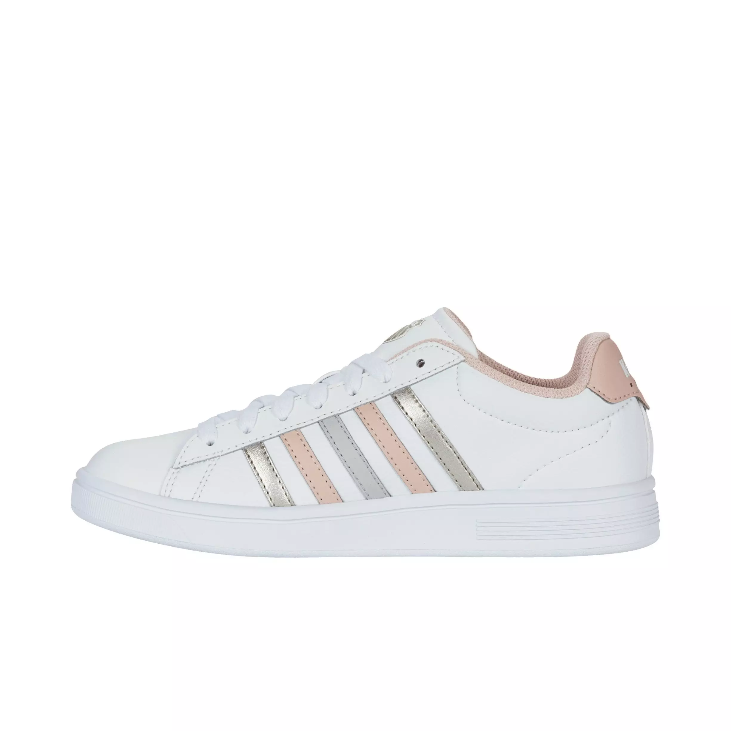 K-Swiss Court Tiebreak II "White/Cameo Rose/White" Women's Shoe - WHITE/CAMEO ROSE