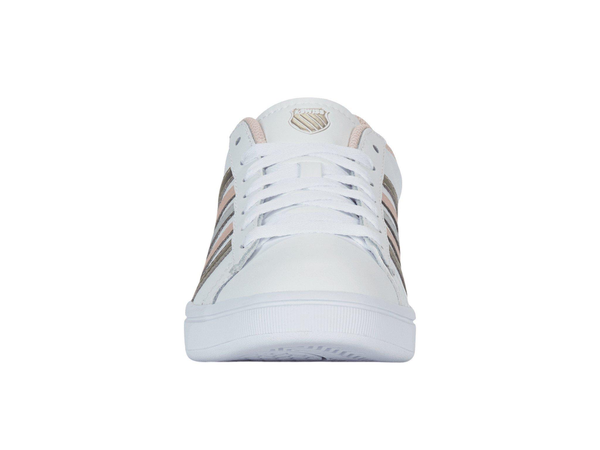 K-Swiss Court Tiebreak II "White/Cameo Rose/White" Women's Shoe - WHITE/CAMEO ROSE