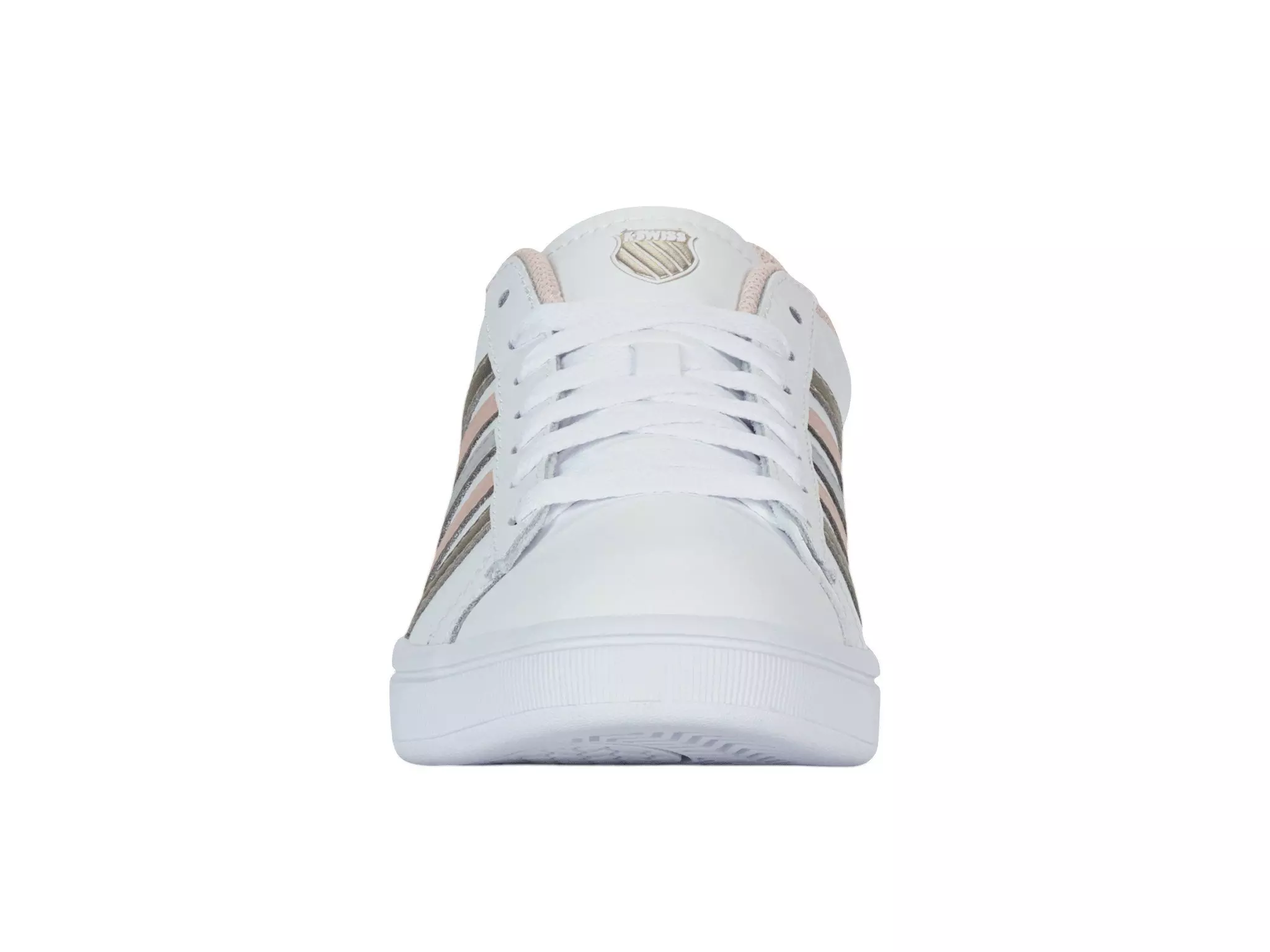 K-Swiss Court Tiebreak II "White/Cameo Rose/White" Women's Shoe - WHITE/CAMEO ROSE