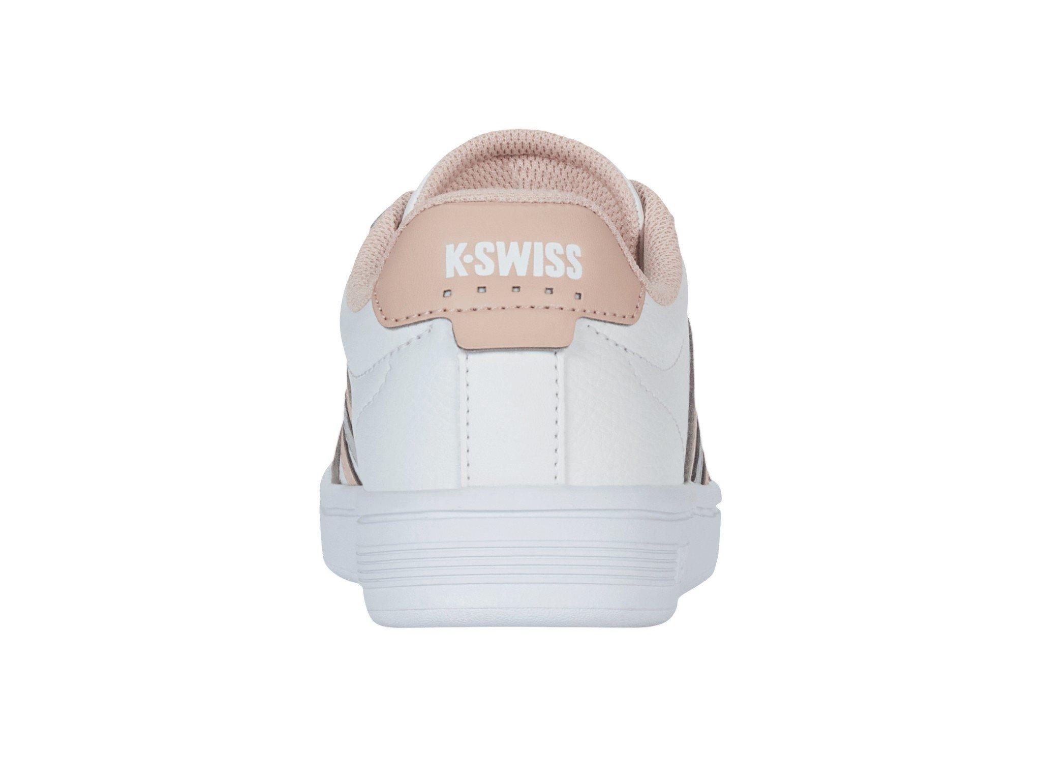 K-Swiss Court Tiebreak II "White/Cameo Rose/White" Women's Shoe - WHITE/CAMEO ROSE
