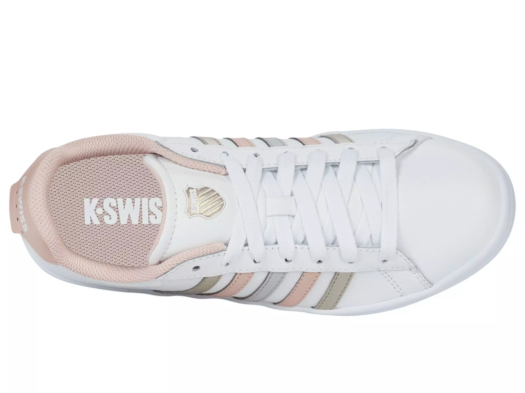 K-Swiss Court Tiebreak II "White/Cameo Rose/White" Women's Shoe - WHITE/CAMEO ROSE