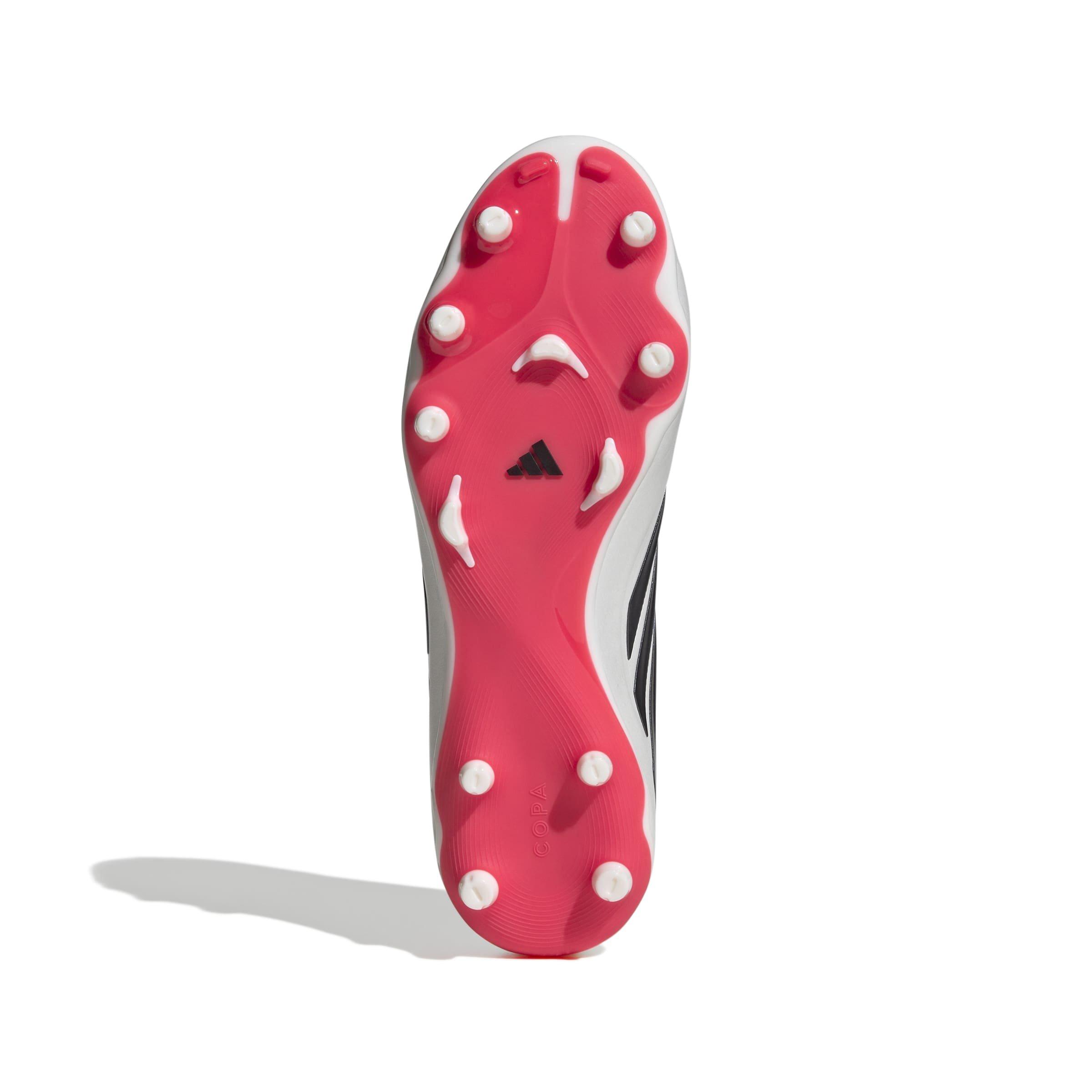 adidas Copa Pure IV League Laceless FG "Zero Metallic/Core Black/Lucid Red" Men's Soccer Cleat - ZERO/BLACK/RED Thumbnail View 6