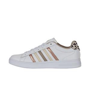 K-Swiss Court Tiebreak II "White/Leo/White" Women's Shoe - WHITE/LEO