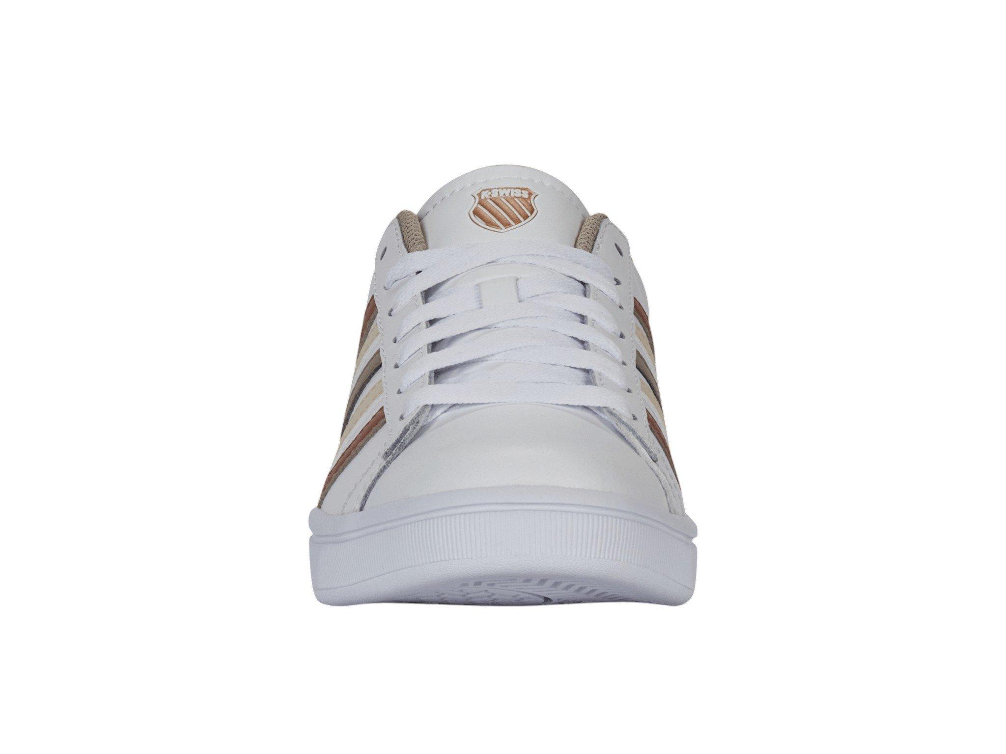 K-Swiss Court Tiebreak II "White/Leo/White" Women's Shoe - WHITE/LEO