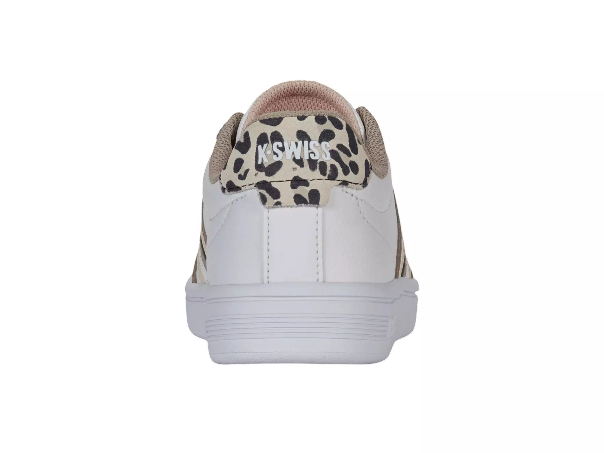 K-Swiss Court Tiebreak II "White/Leo/White" Women's Shoe - WHITE/LEO