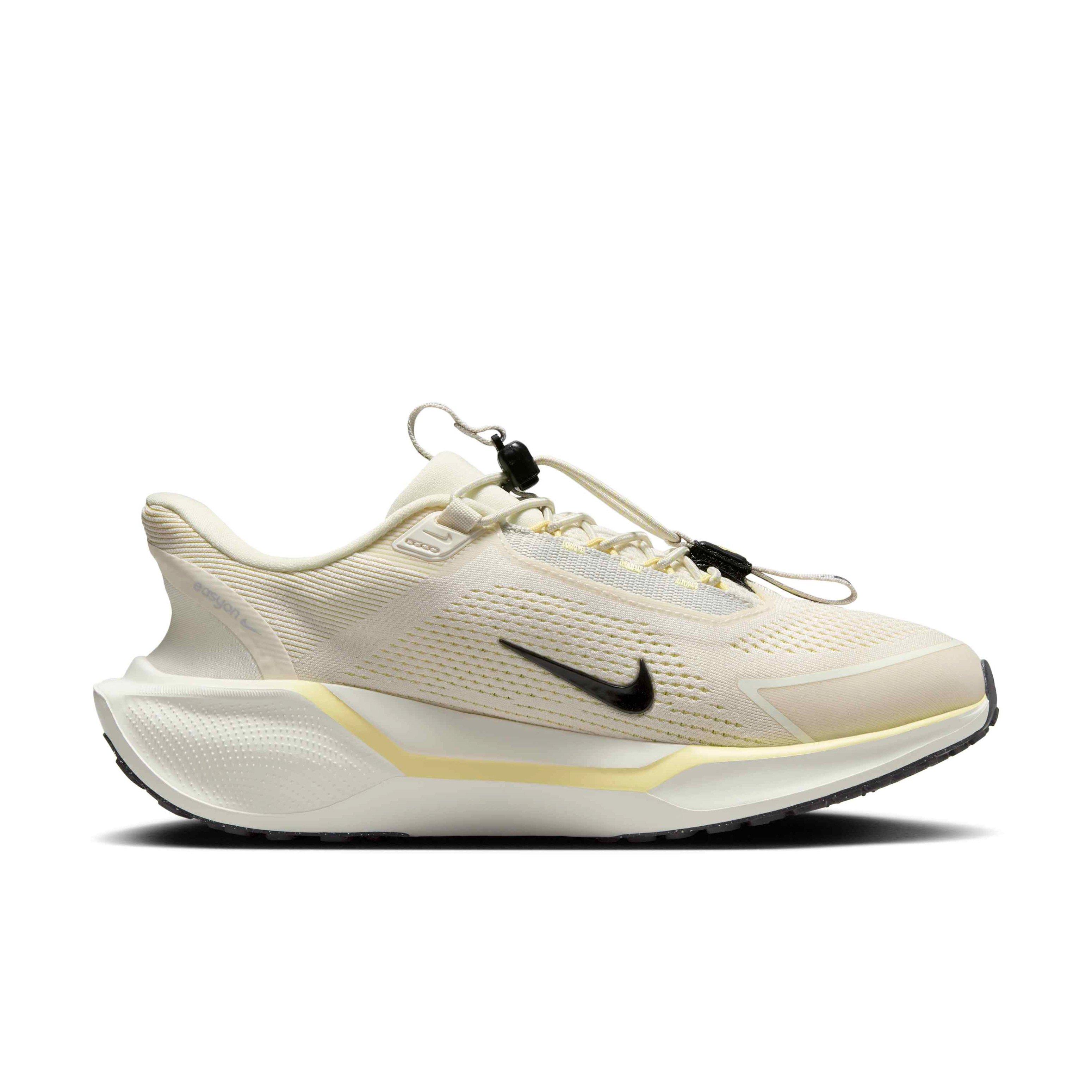 Nike Pegasus EasyOn "Pale Ivory/Soft Yellow/Light Bone/Black" Women's Running Shoe - IVORY/YELLOW/LT BONE/BLACK Thumbnail View 1
