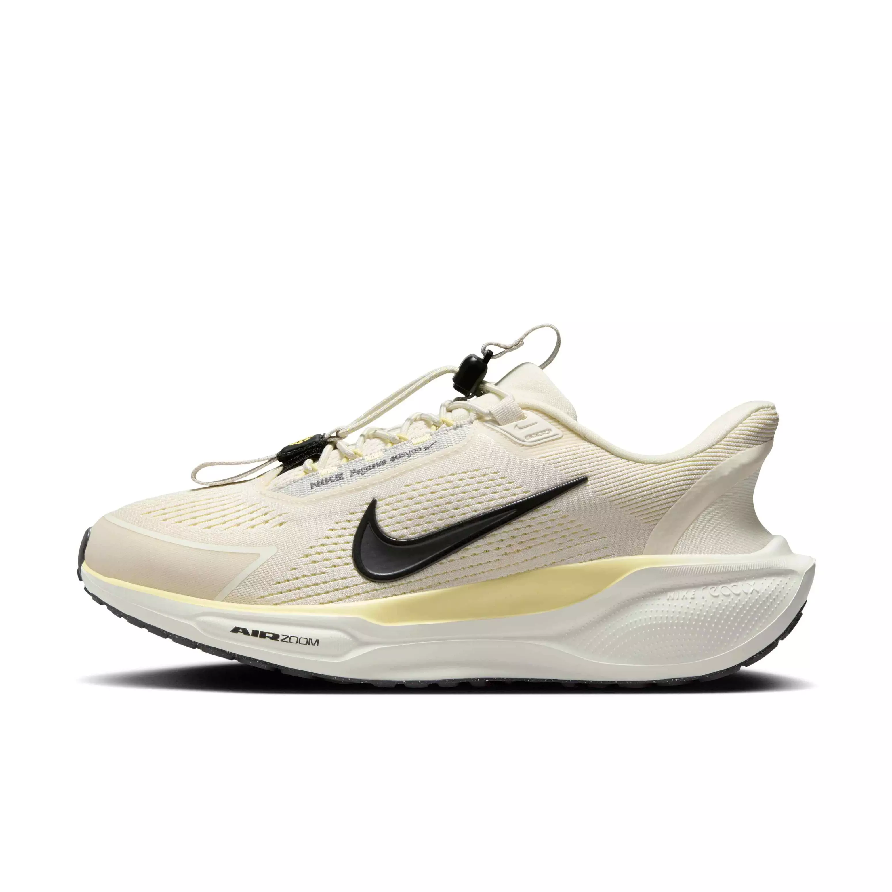 Nike Pegasus EasyOn "Pale Ivory/Soft Yellow/Light Bone/Black" Women's Running Shoe - IVORY/YELLOW/LT BONE/BLACK